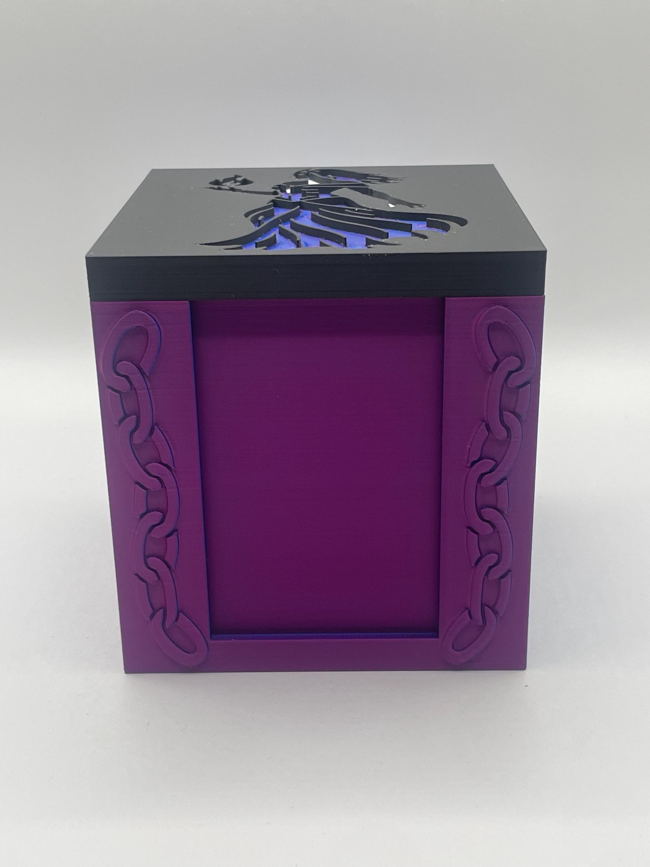 MTG EDH Liliana Art Commander Deck Box with Commander Showcase Slot, 3D Printed Magnetic Card Storage Box, Mythic Creatures Cards Organizer - image 5