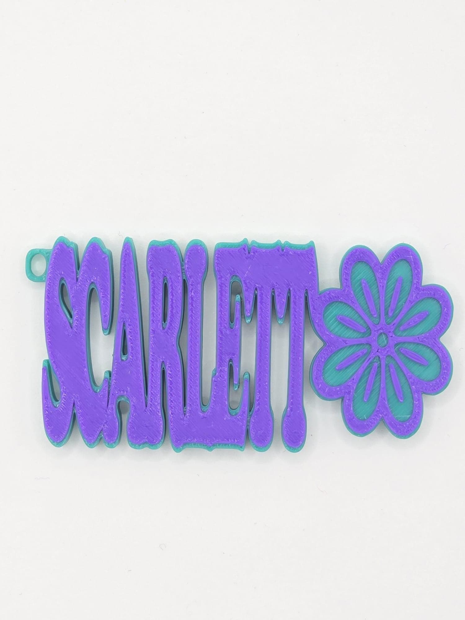 Custom Name Keychain with Flower | 3D Printed Personalized Keychain for Kids & Party Favors | Cute Name Tag Gift for Girls | Backpack Charm - image 5