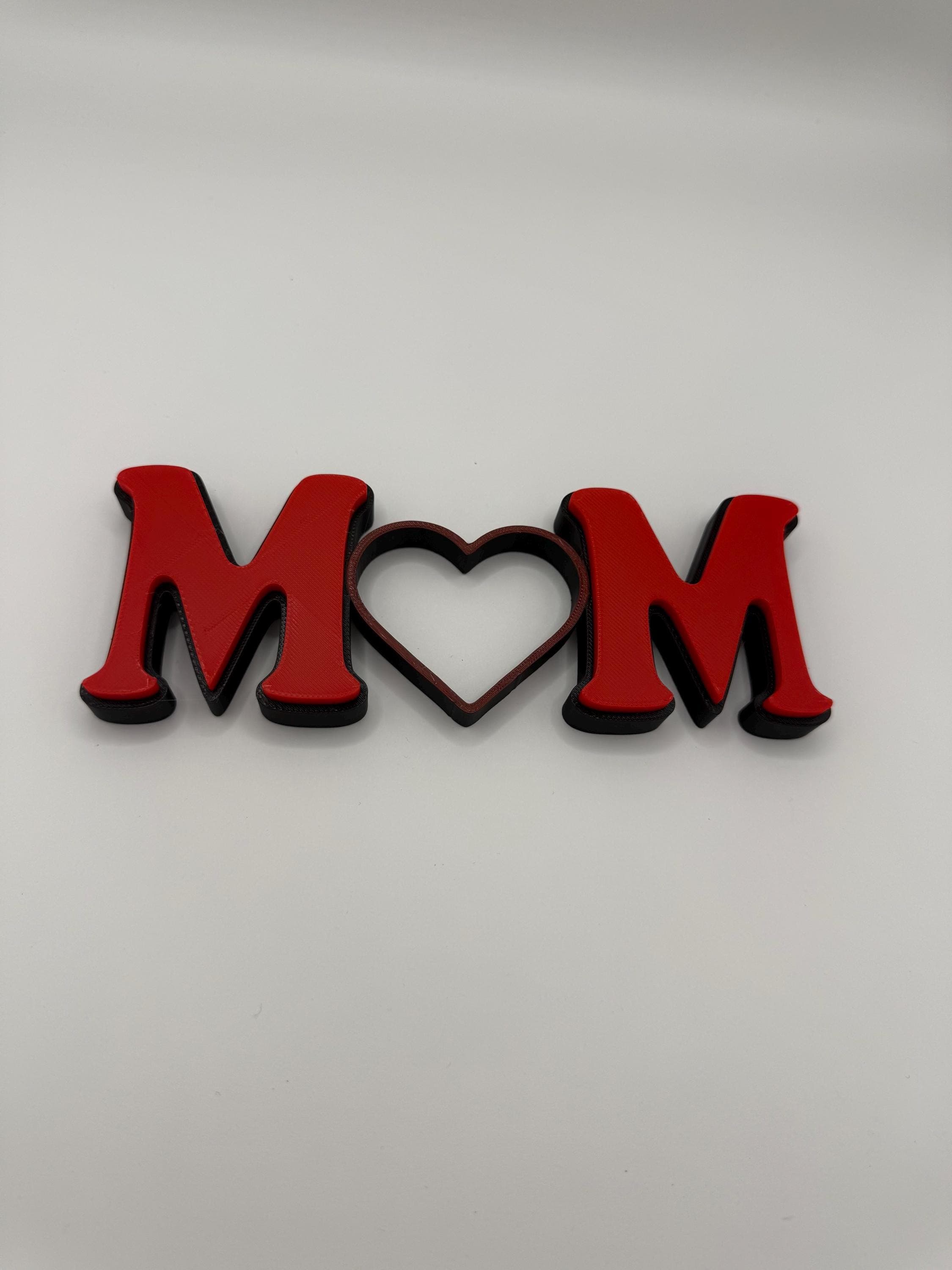 MOM Heart Sign, Cute Mother's Day Gift, Unique Mom Desk Decor, Gift for Her - image 4