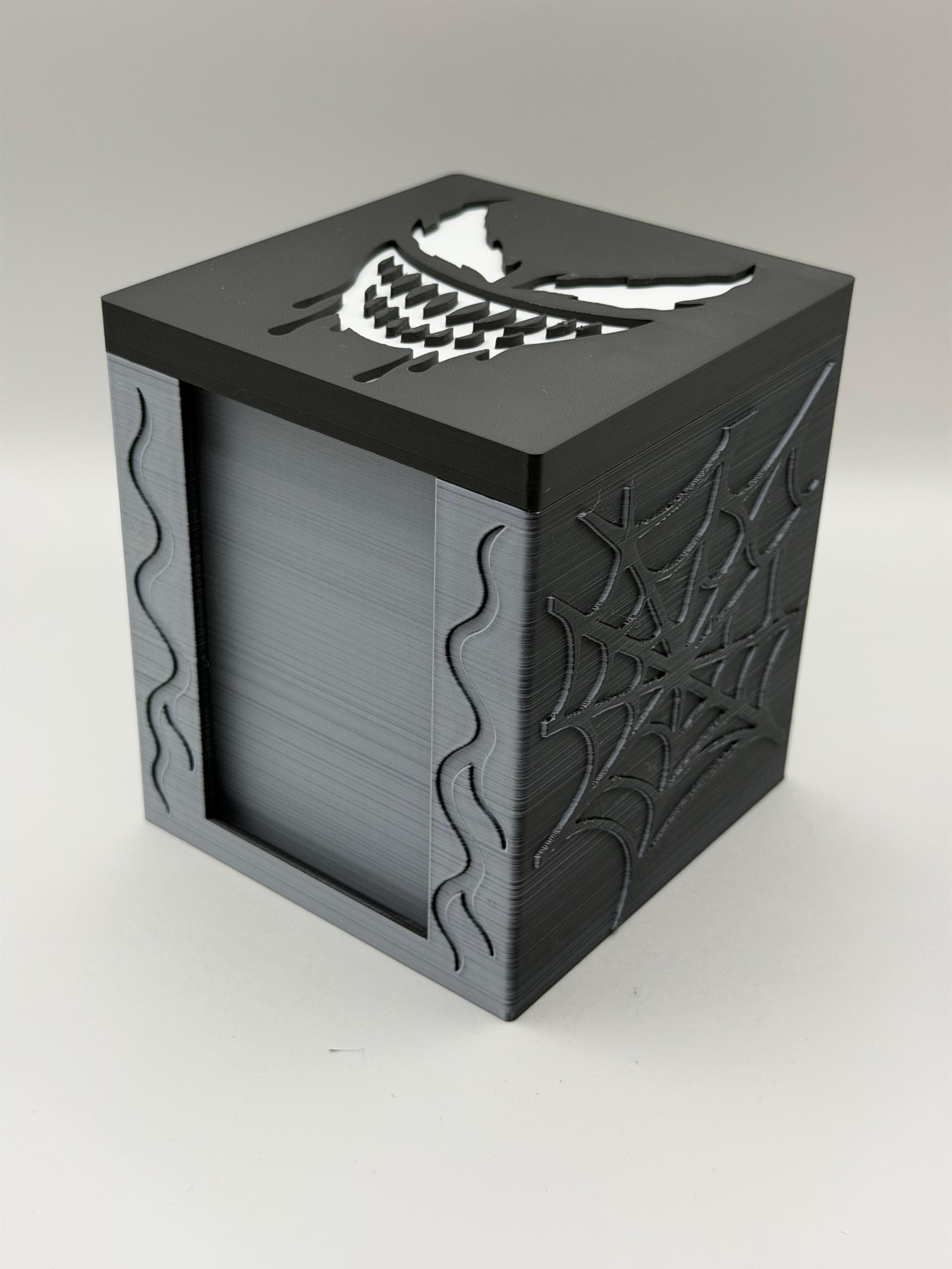 MTG EDH Deck Box | Symbiote Theme Deck Box Commander Showcase Display Slot with Toploader | Magnetic Top Fantasy Gaming Cards Organizer - image 5