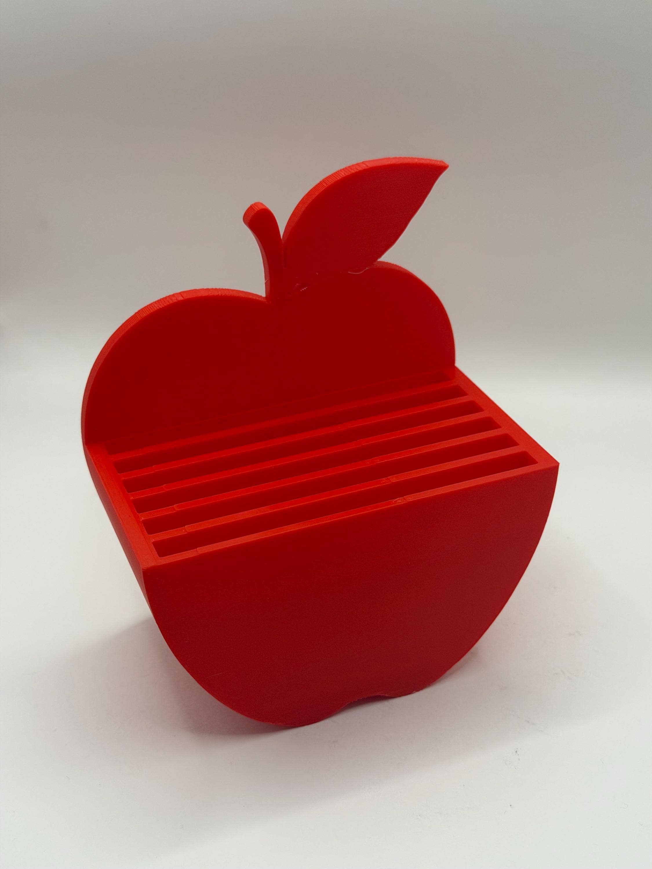 Apple Coasters Set of 6 with Holder - 3D Printed, Red Apple Decor - Classroom Gift - Desk Accessory - Drink Coasters - Teachers Appreciation - image 5