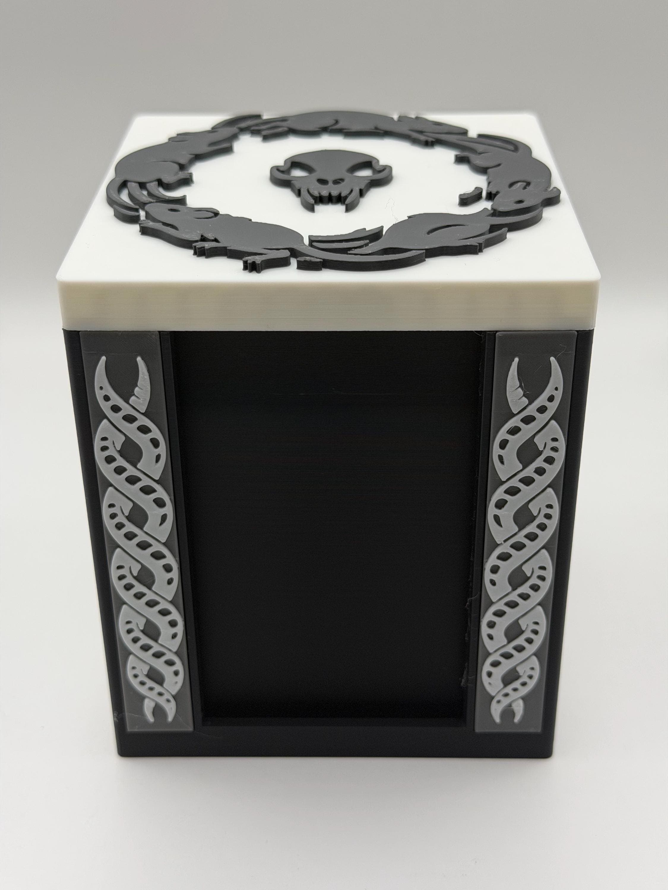 MTG EDH Deck Box | Rats Theme Deck Box Commander Showcase Display Slot with Toploader | Magnetic Top Fantasy Gaming Cards Organizer - image 3