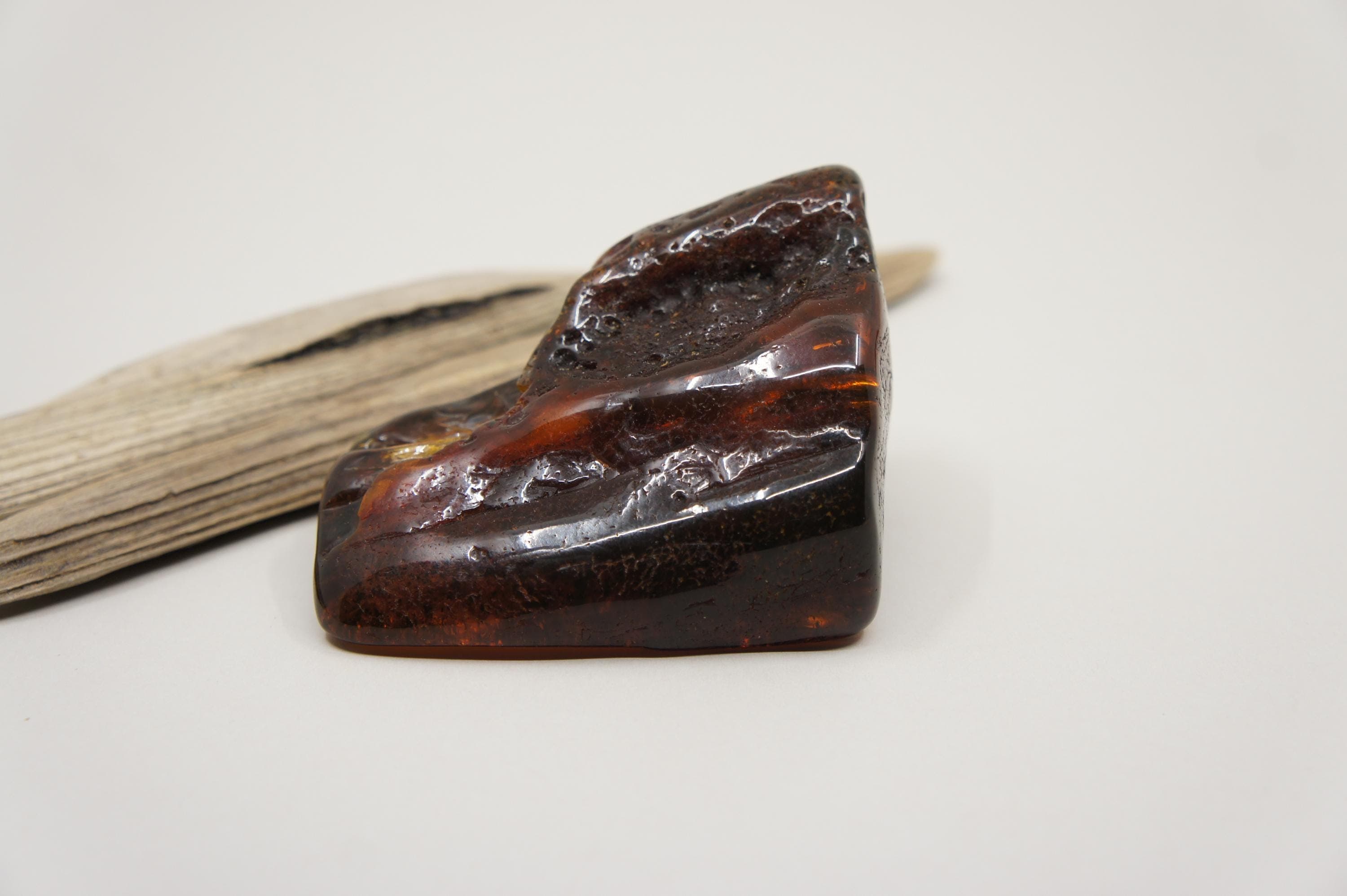 Natural Baltic Amber Stone, Large Rectangle Gemstone, Inclusions Stone (105 g /3.70 oz ) #1834 - image 5