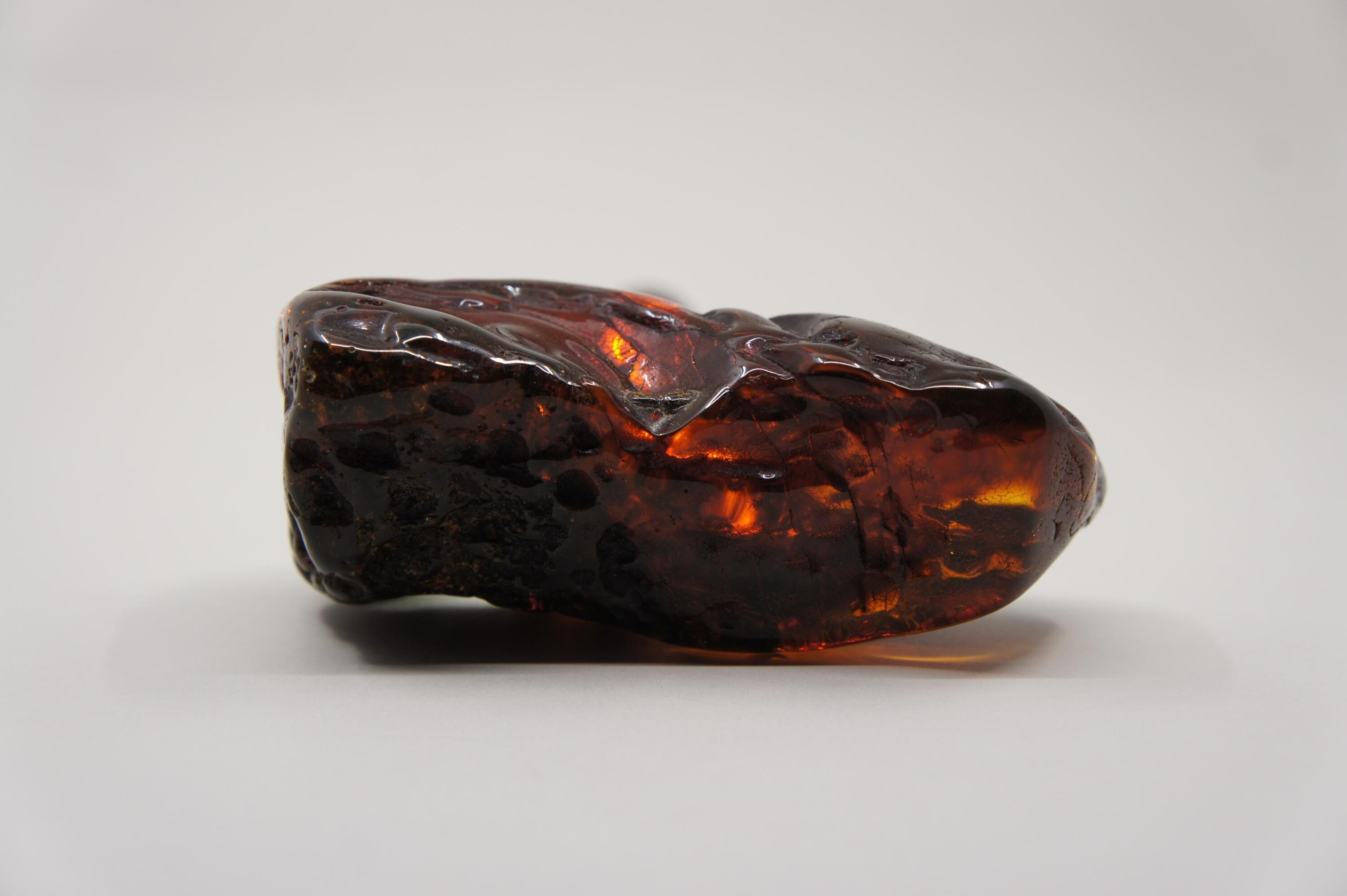 Large Clear Inclusion Baltic Amber Stone, Unique Rectangle Gem, 170 g/5.99 oz/ #2630 - image 5