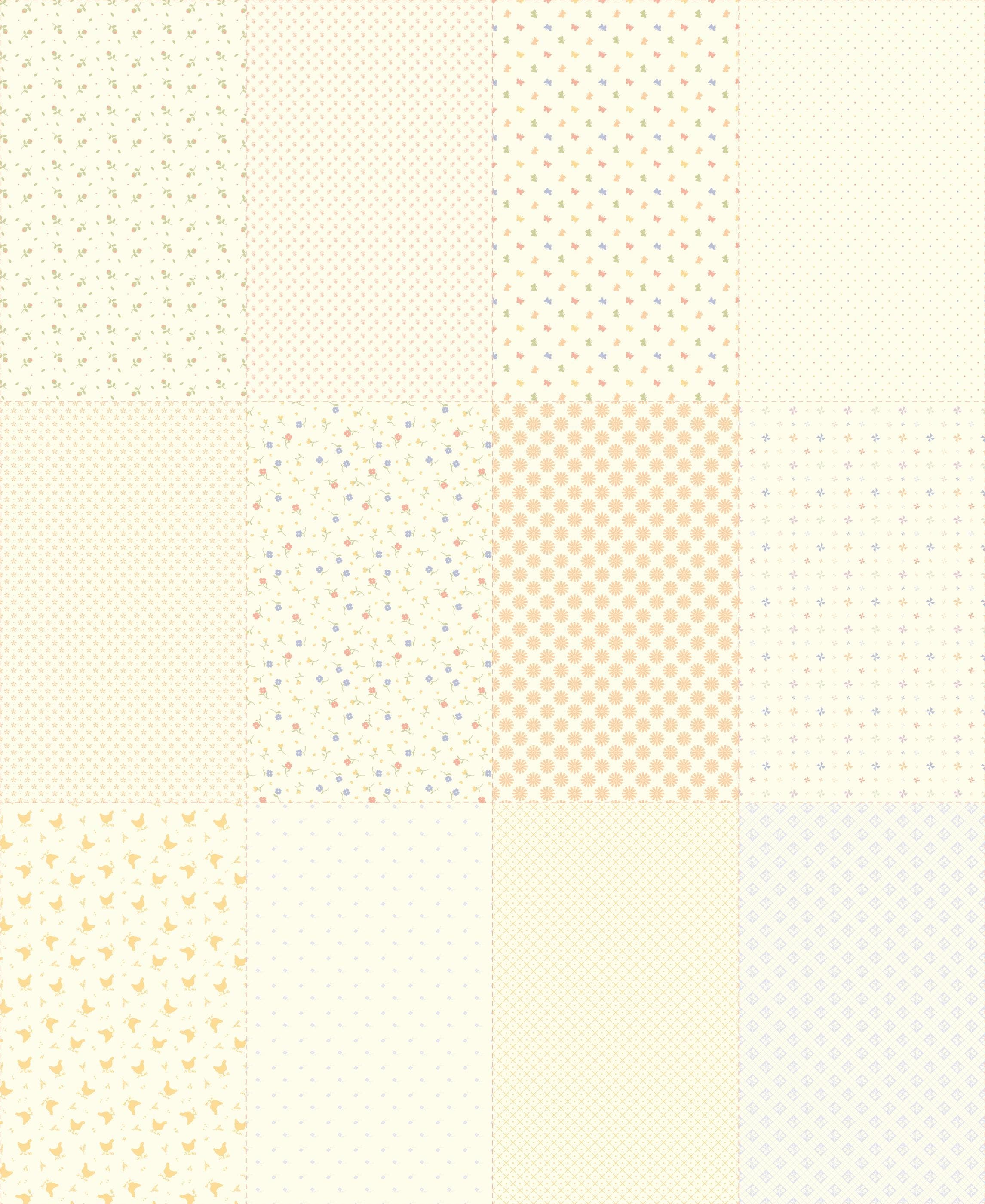 Feedsack Cheater Panel from Pastel Prairie Collection by My Sew Quilty Life for Moda Fabrics