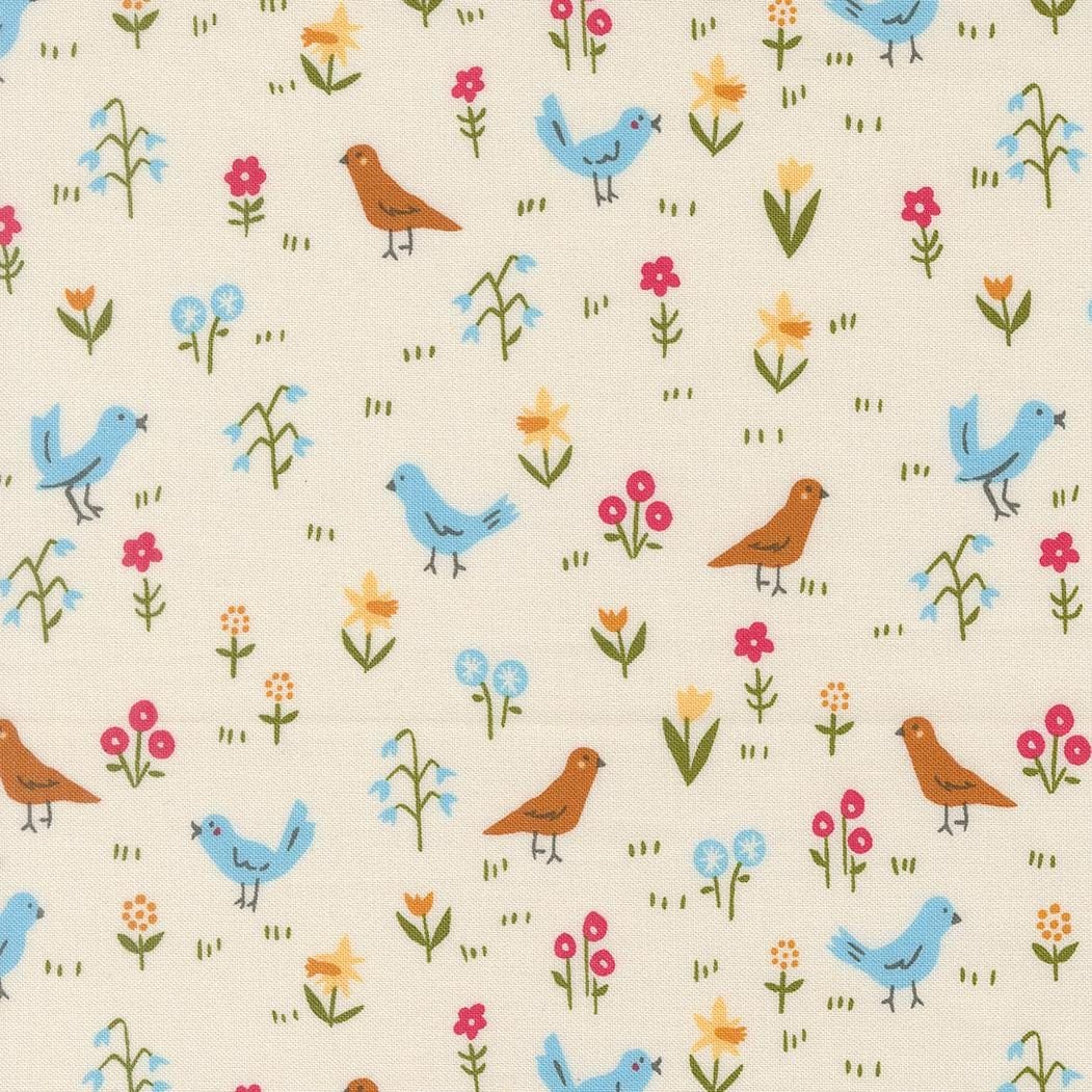 Bird Park Dove from Animal Park Fun Collection by Stacy Iest Hsu for Moda Fabrics