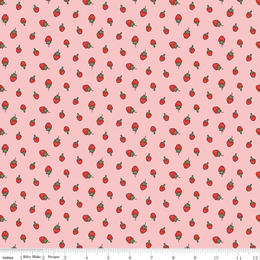 Strawberries Pink from Serendipity 2 Collection by Minki Kim for Riley Blake Designs - image 3