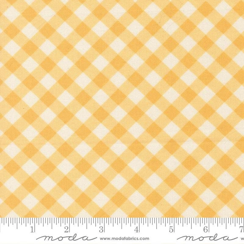 Gingham Sunshine from Pastel Prairie Collection by My Sew Quilty Life for Moda Fabrics