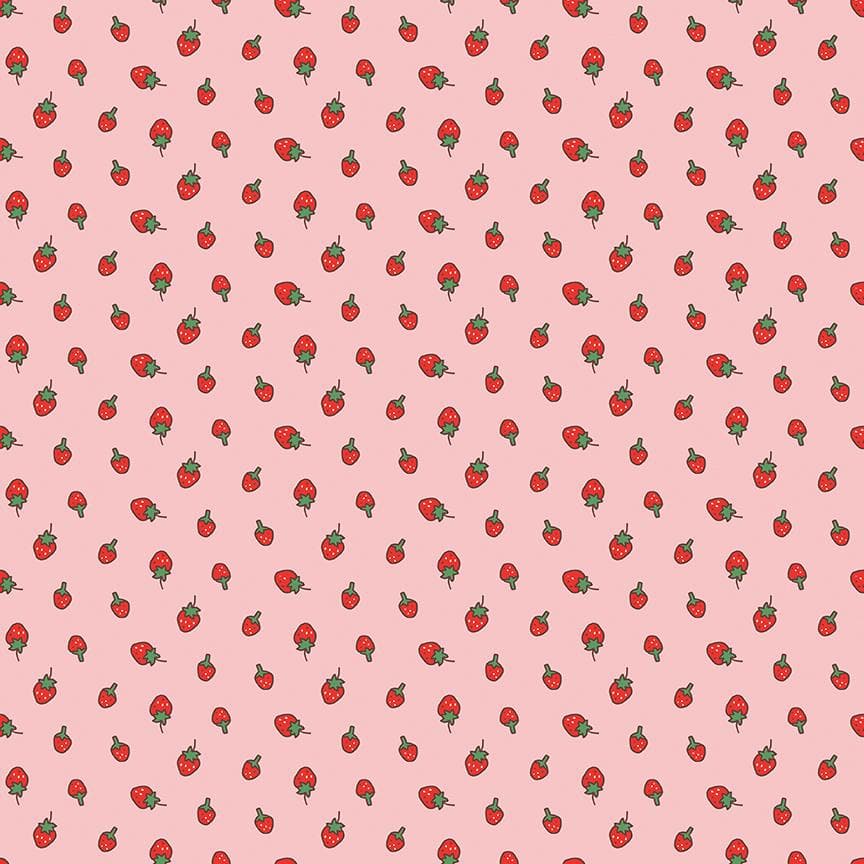 Strawberries Pink from Serendipity 2 Collection by Minki Kim for Riley Blake Designs