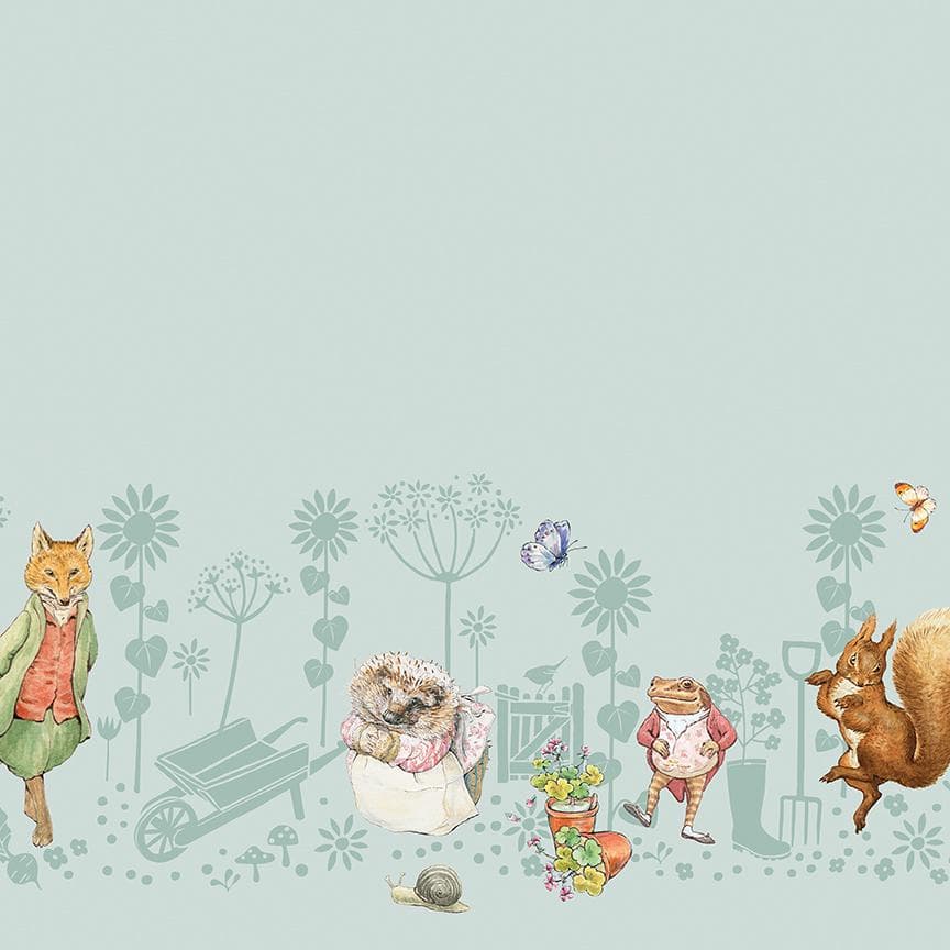 Border Print Blue from Peter Rabbit & Friends for Riley Blake Designs