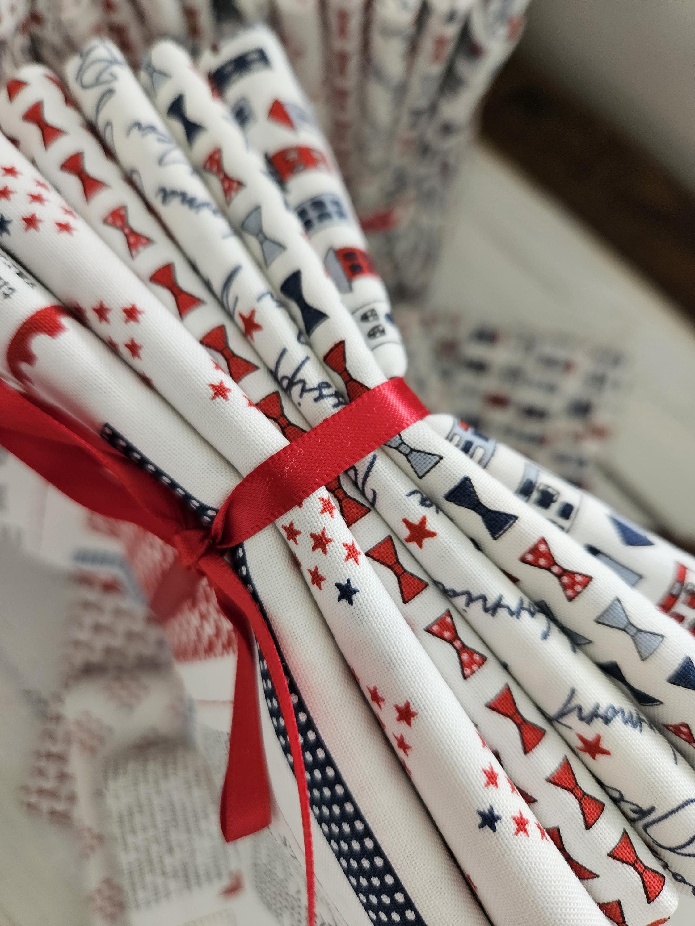 Independence Day Low Volume Selects Fat Quarter Bundle - Custom Bundle - Handcut - image 4