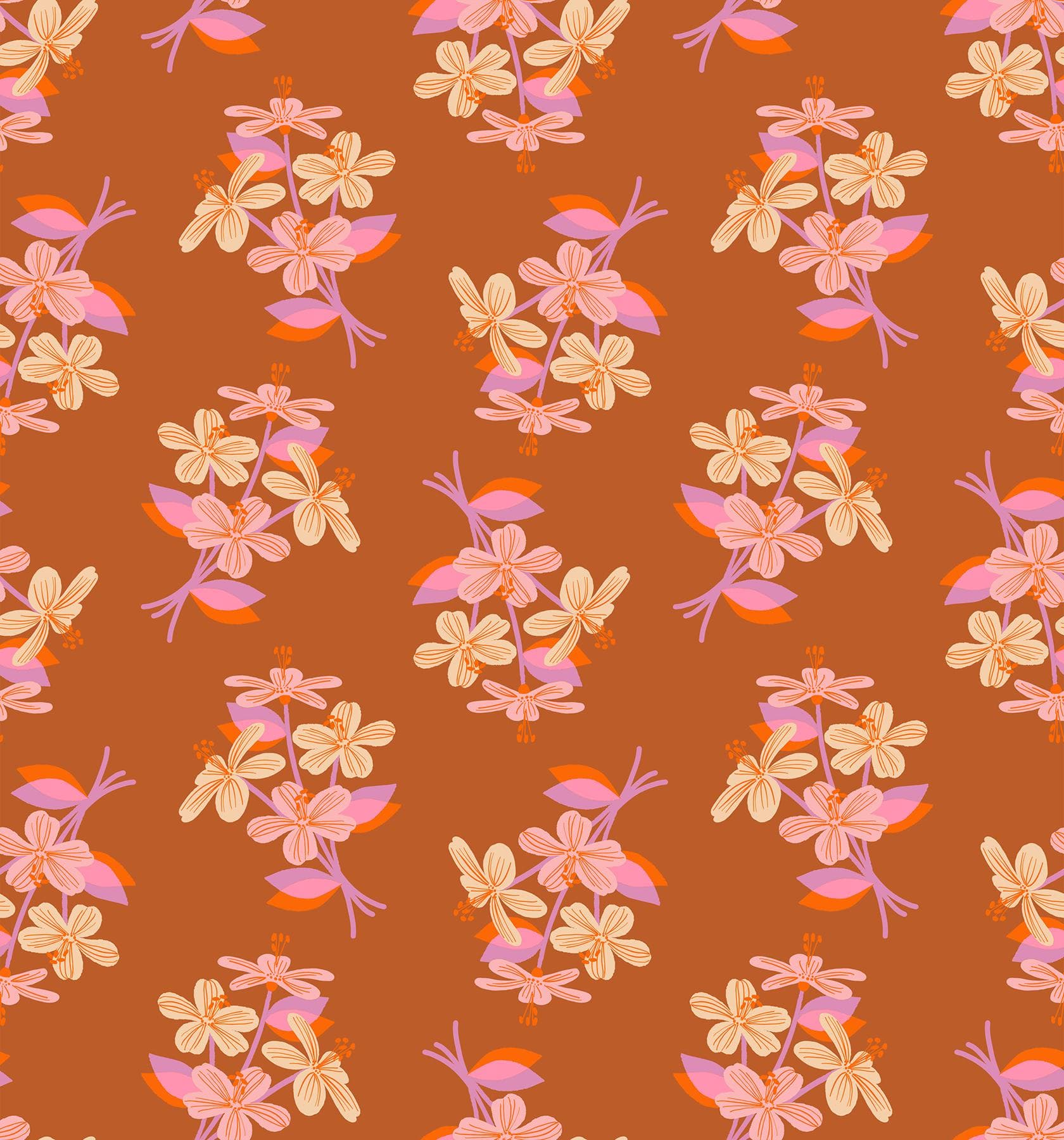 Retro Nosegay Spice from Favorite Flowers Collection by Melody Miller for Ruby Star Society
