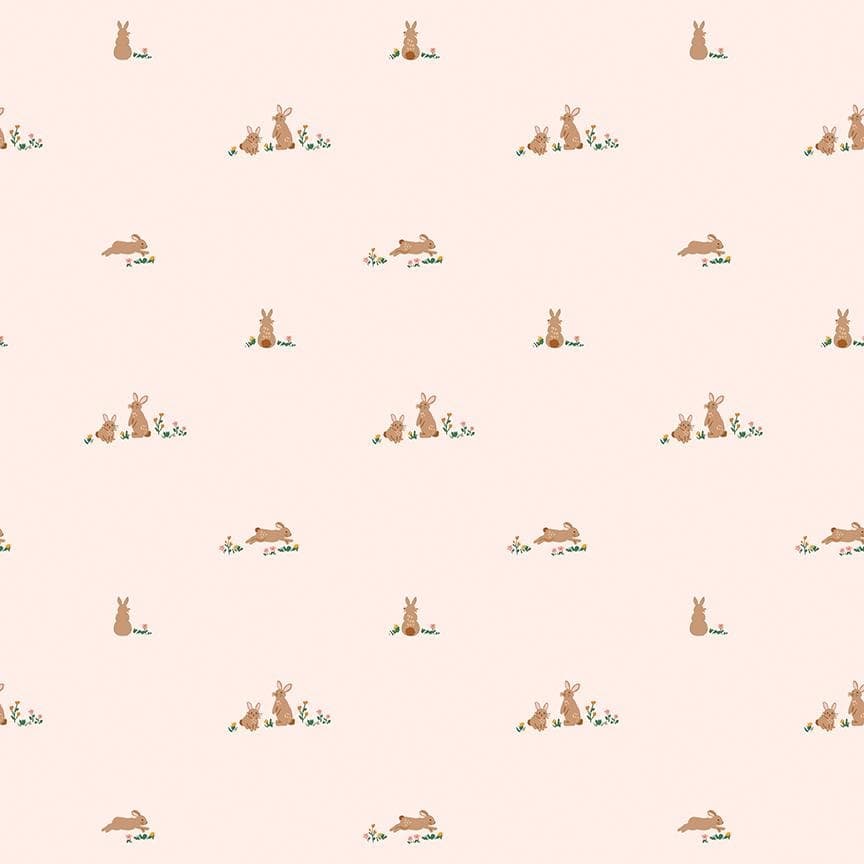 Flopsy Fields Blush from Sweet Cotton Tales Collection by Cayla Naylor for Riley Blake Designs