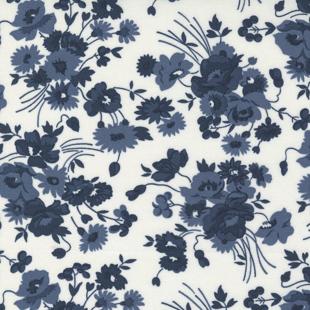Somerset Cream Navy from Nantucket Summer Collection by Camille Roskelley for Moda Fabrics
