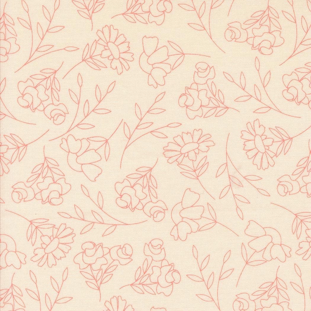 Spring Sketch Pale Pink from Abloom Collection by Corey Yoder for Moda Fabrics