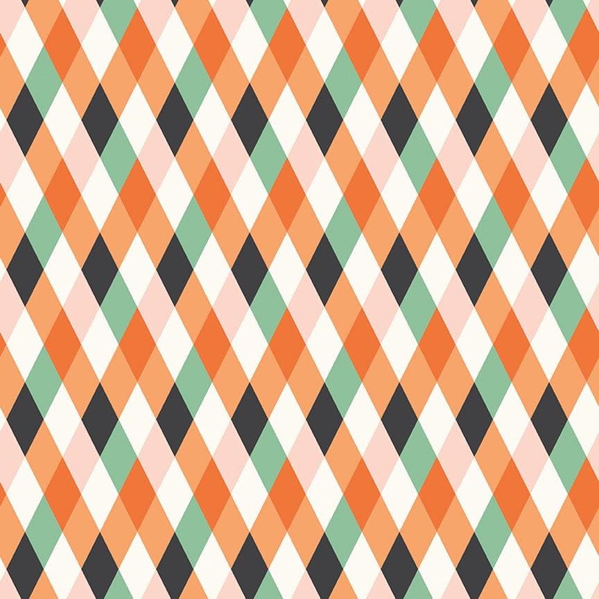Harlequin Diamonds Multi from Frank & Friends by My Minds Eye for Riley Blake Designs