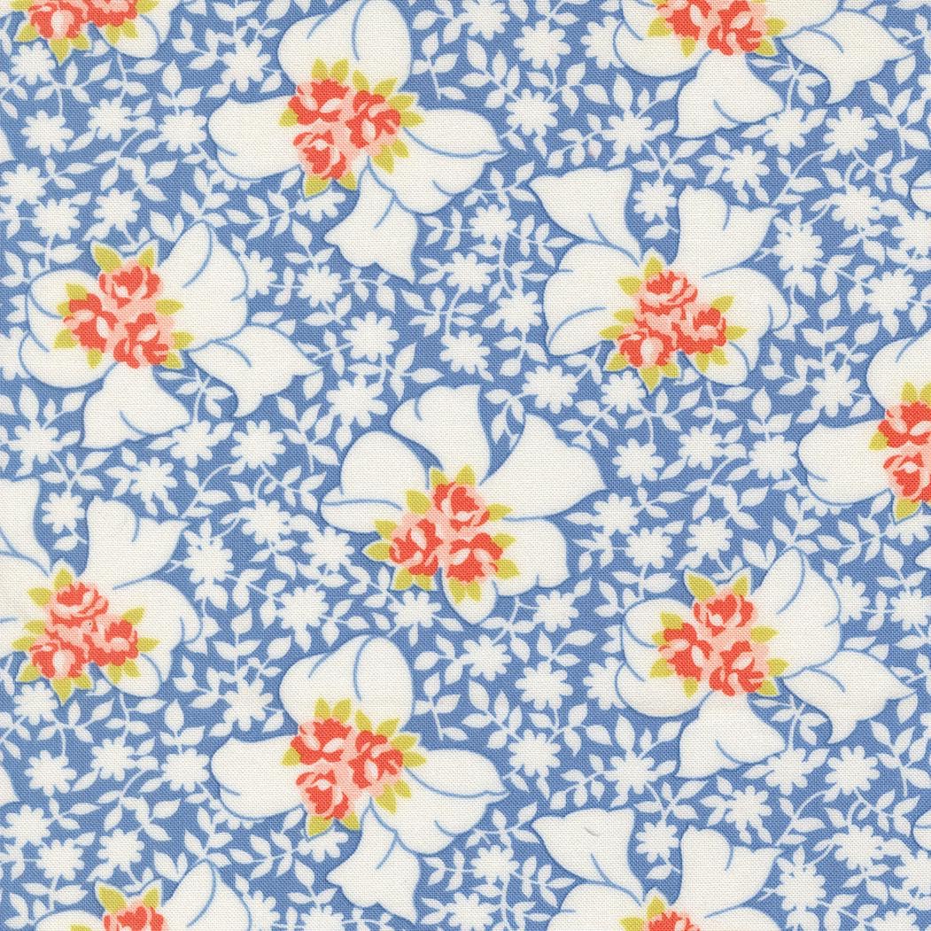 Nanas Apron Blueberry from Rosie Collection by Fig Tree and Co for Moda Fabrics