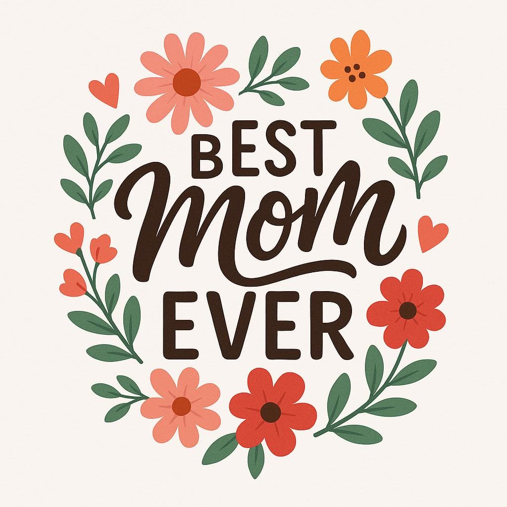 Mom Ever Floral PNG | Mother's Day Gift (Digital Download