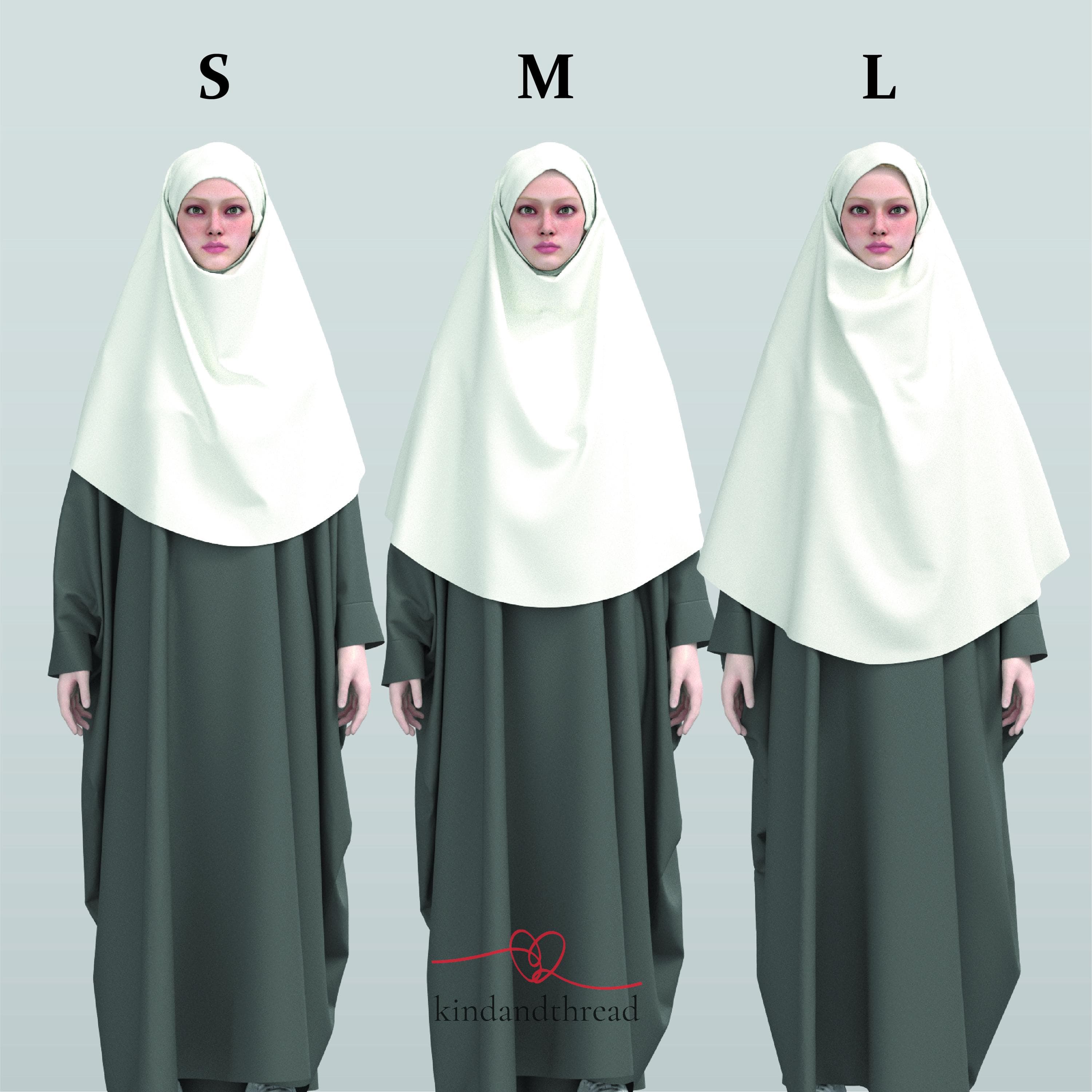 Oval Khimar Sewing Pattern PDF: Beginner-Friendly Modest Hijab Scarf (PDF Digital Download) - image 4
