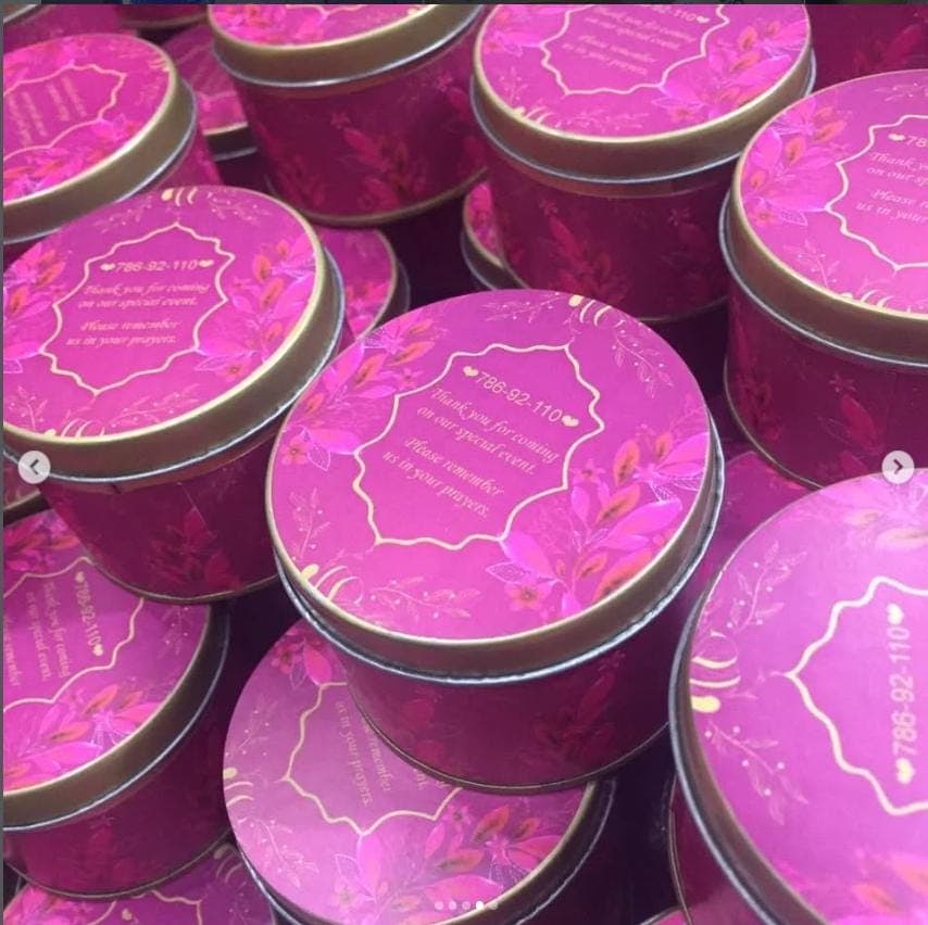 Metal Chocolate Box, Wedding Favors, Bid Boxes, Pakistani Ceremony Keepsakes - image 3