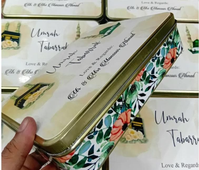 Tin Box/ Umrah Sweet Boxes / Return Gift - image 3