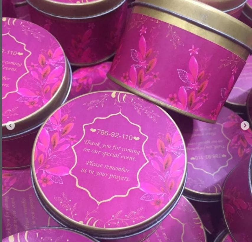 Metal Chocolate Box, Wedding Favors, Bid Boxes, Pakistani Ceremony Keepsakes
