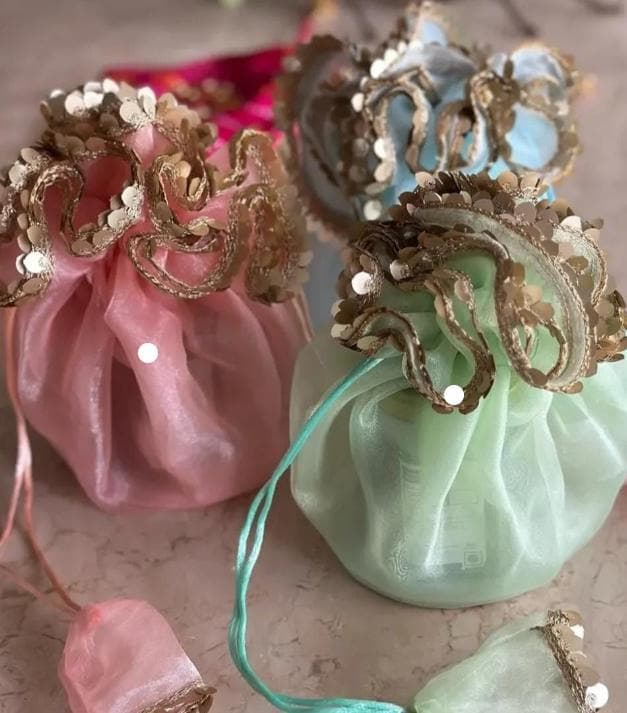 Potli wedding gifts, return Gift, Multi color, Traditional style, Pakistani Wedding