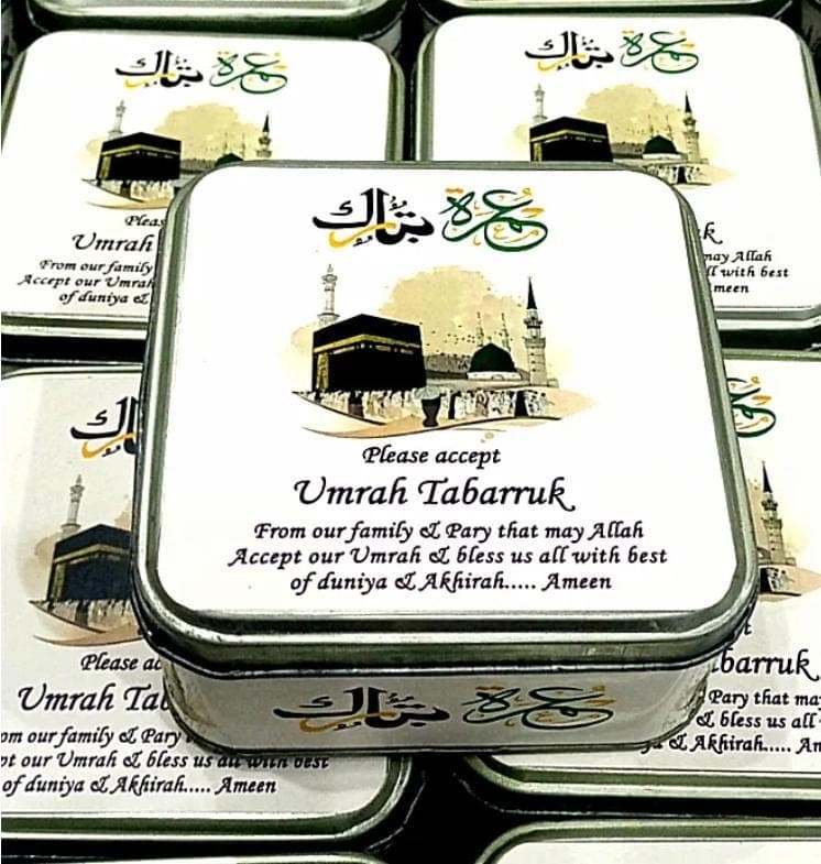 Umrah Special Tabbaruk Gif Boxes/Tin Boxes