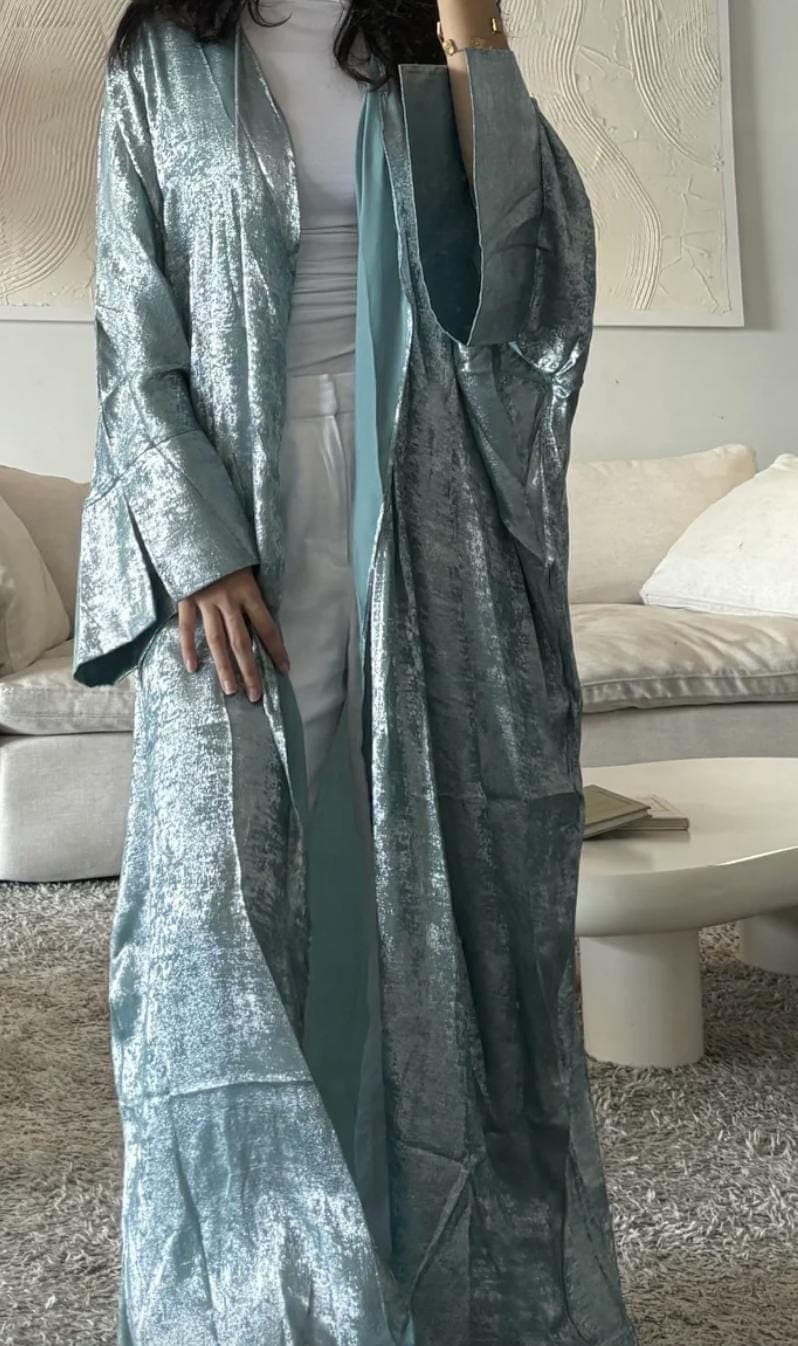 Ocean Abaya - Shiny Open Abaya