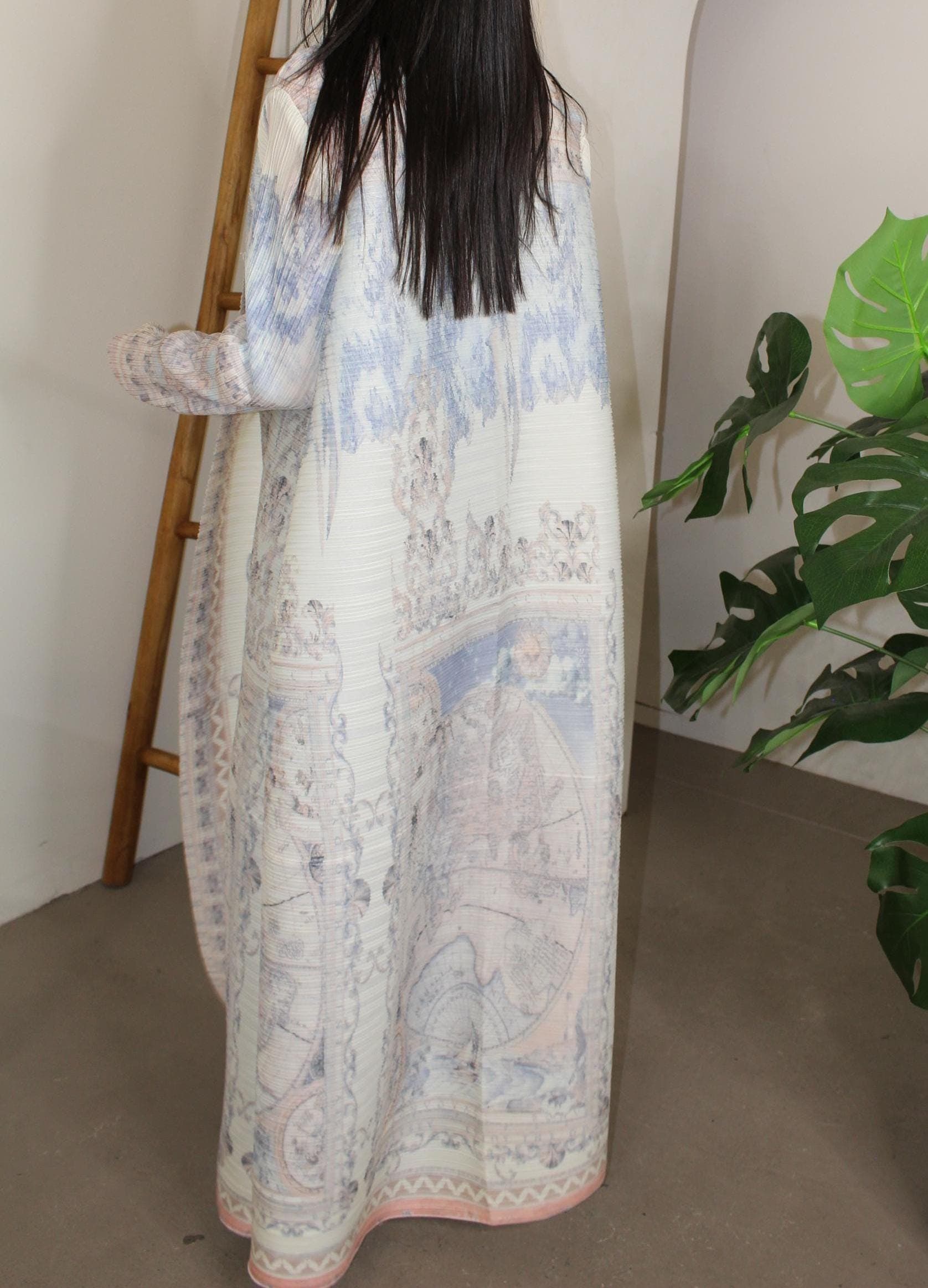 Ramona Pastel Abaya - Open Abaya - image 4