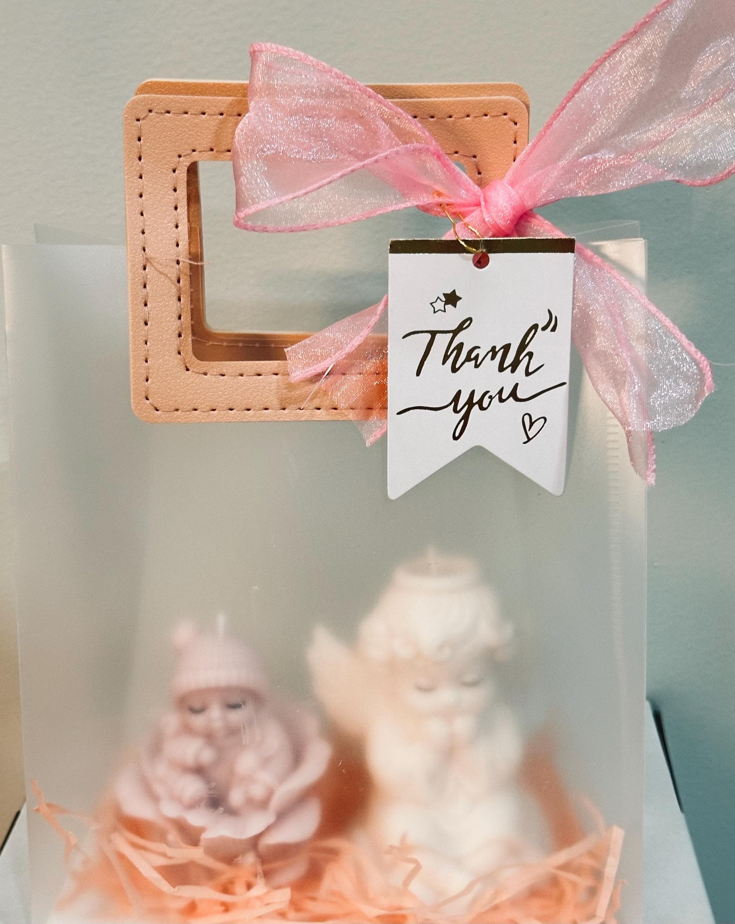 Newborn Candle Gift Set | Angel & Baby Candles | Baby Shower Favor | Baptism Gift | Handmade Soy - image 3