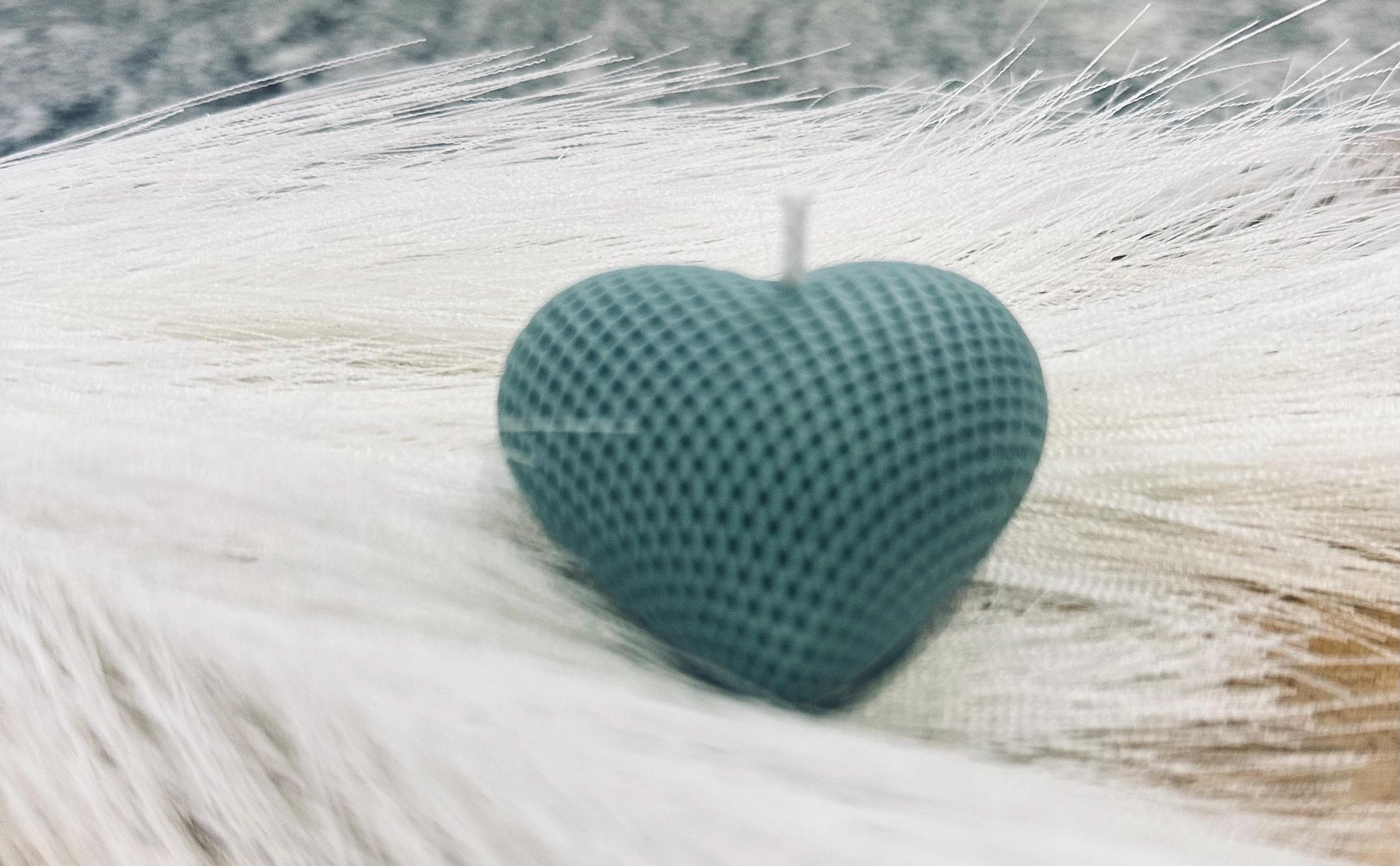 Heart Shaped Candle | Handmade Soy Wax | Romantic Gift | Aesthetic Decor | Textured Candle - image 5