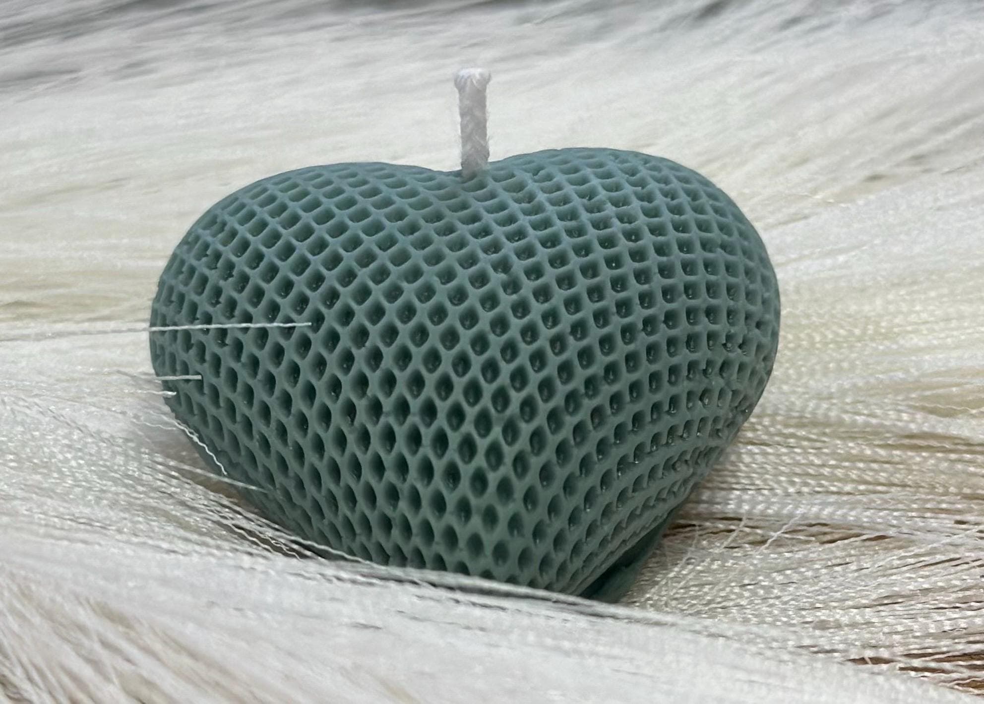 Heart Shaped Candle | Handmade Soy Wax | Romantic Gift | Aesthetic Decor | Textured Candle - image 4