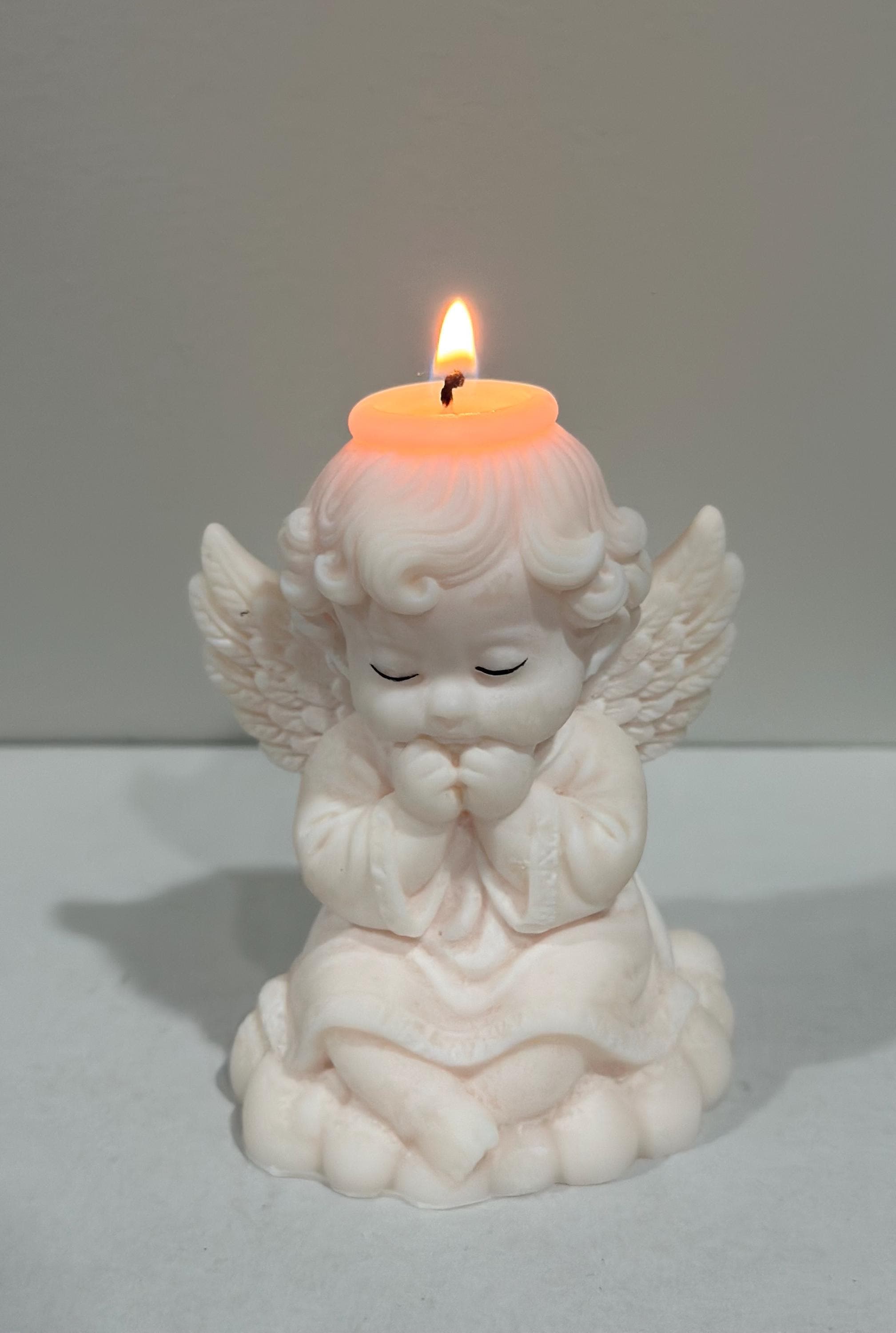 Angel Prayer Candle | Soy Wax Handmade | Memorial Gift | Sympathy Gift | Religious Decor - image 3