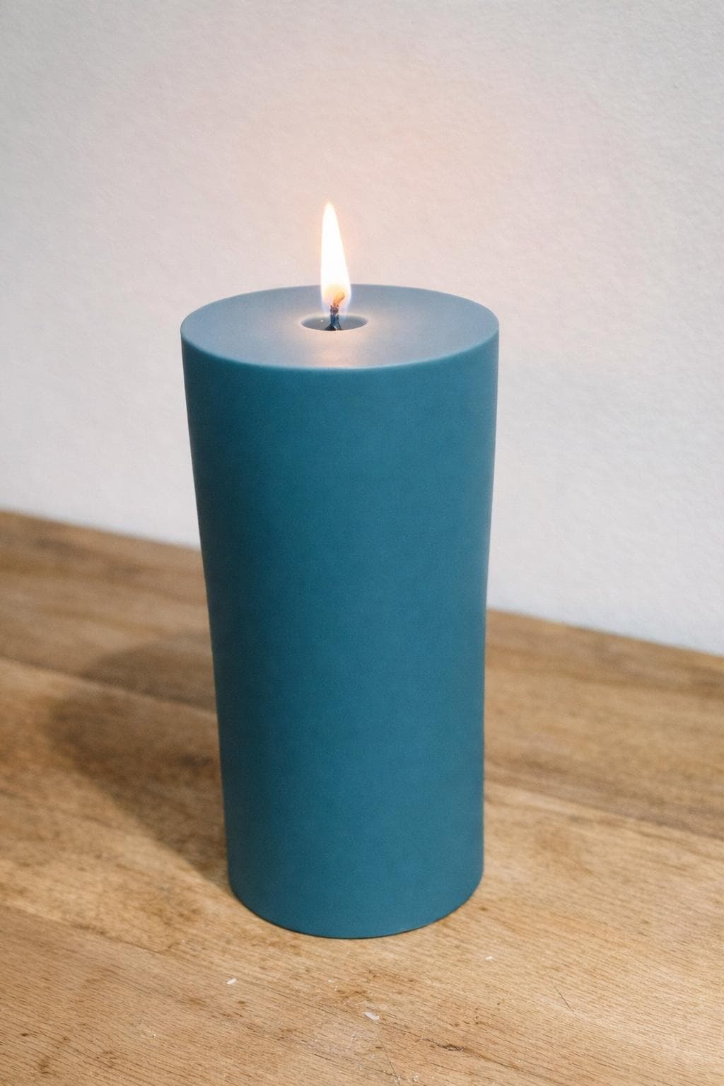Modern Teal Candle | Soy Wax Pillar | Minimalist Home Decor | Elegant Gift Idea - image 3