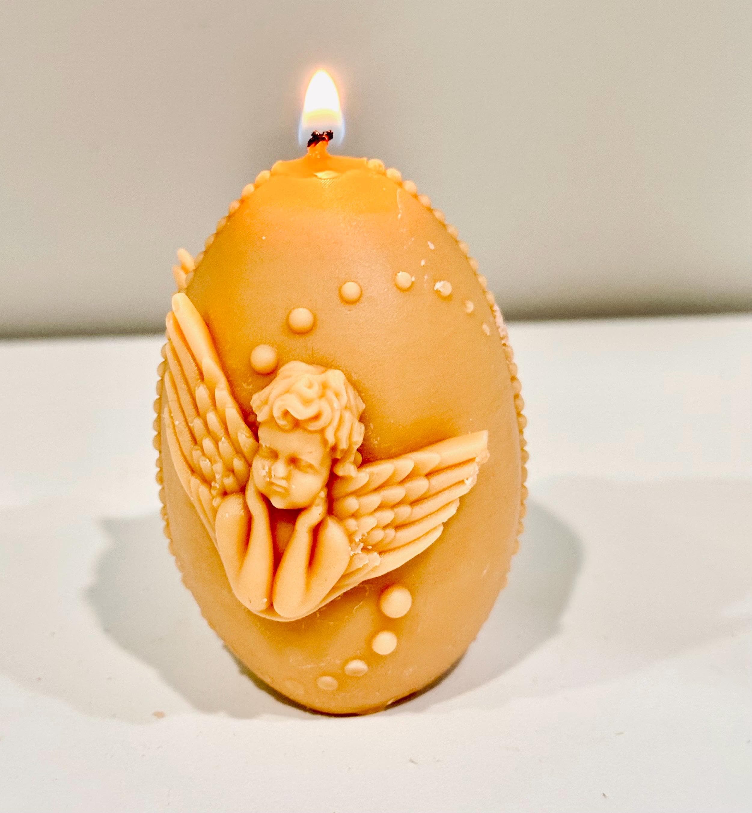 Egg Candle | Easter Religious Gift | Christian Decor | Baptism Gift | Prayer Candle - image 5