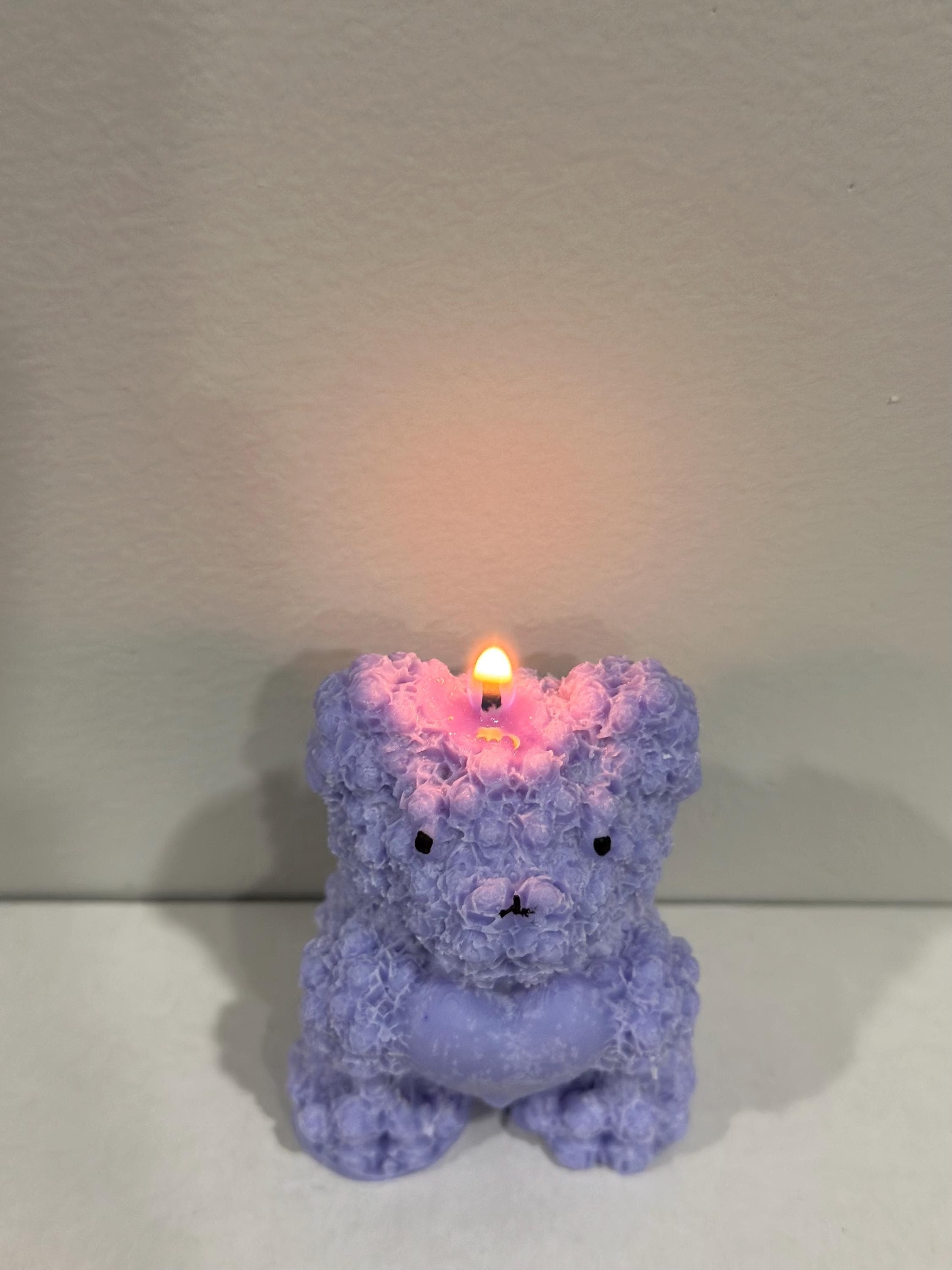 Bear Candle with Heart β Soy Wax Gift, Cute Teddy Candle, Birthday Gift, Baby Shower Decor - image 4