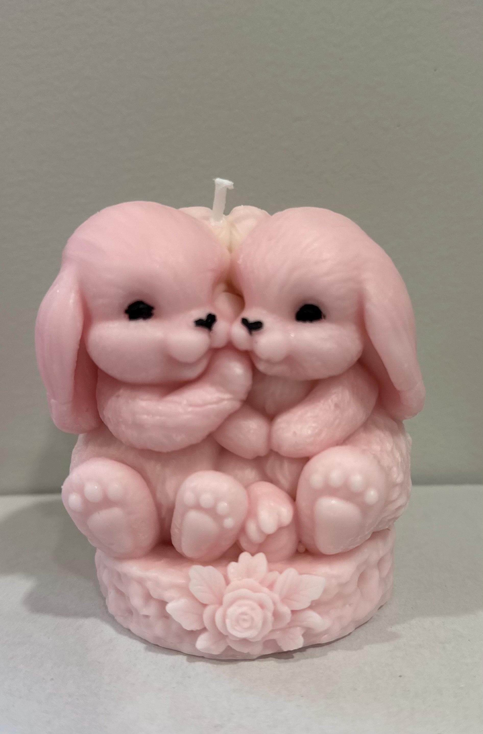 Bunny Candle Couple | Easter Gift for Her | Romantic Decor | Baby Shower Gift | Kawaii Candle - image 5
