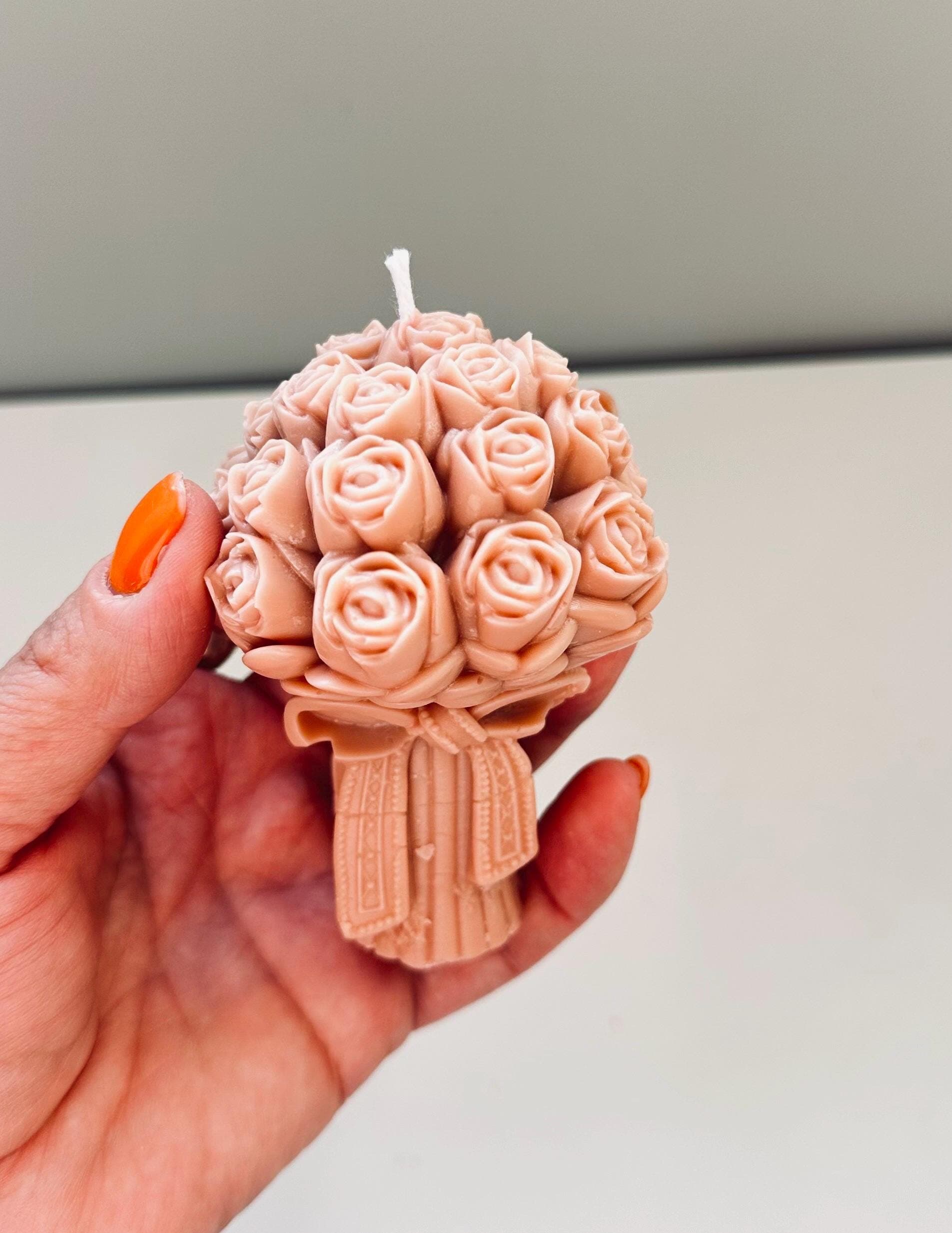 Bouquet Candle | Floral Gift for Her | Romantic Decor | Handmade Soy Candle | Wedding Gift - image 3