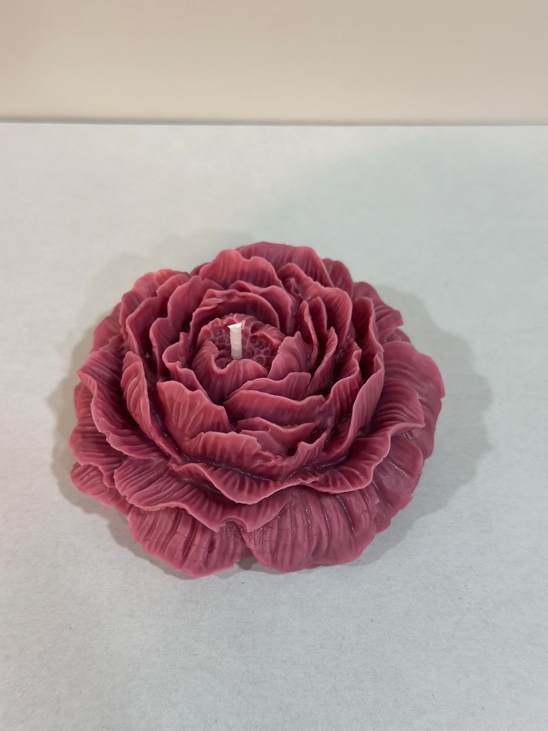Peony Flower Candle | Romantic Gift for Her | Floral Soy Candle | Wedding Decor | Aesthetic Home Decor