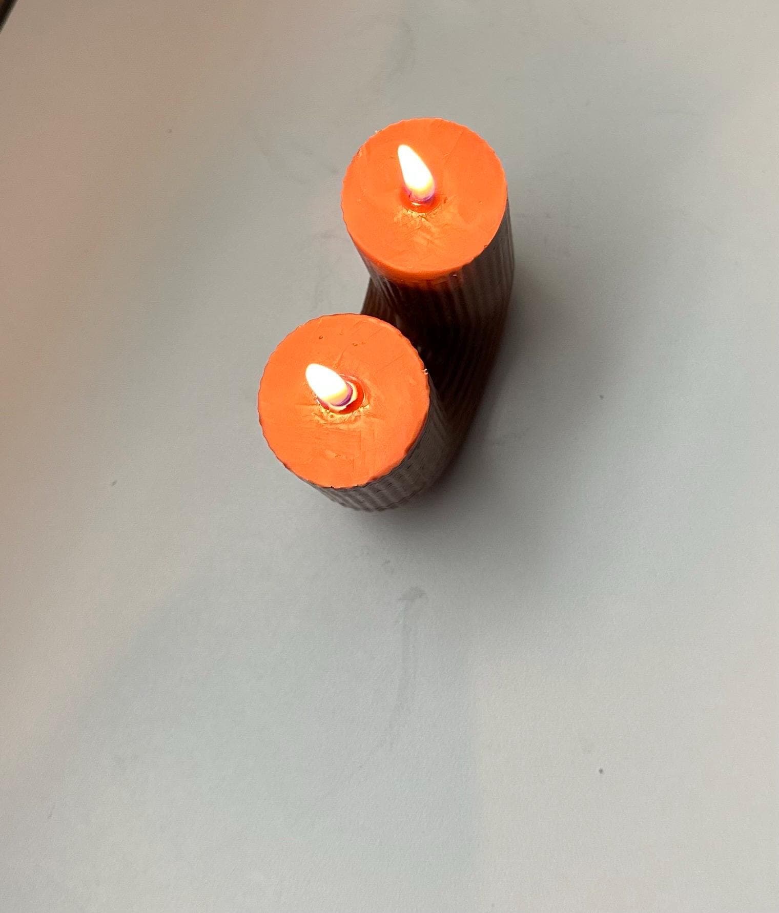 U Shape Scented Soy Candle | Double Wick Sculptural Candle | Handmade Modern Candle | Minimalist Home Decor - image 3