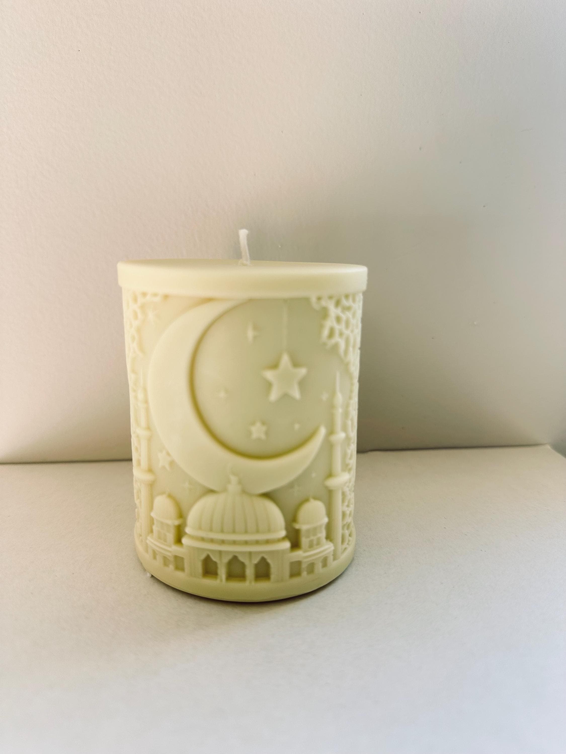 Moon Mosque Candle | Islamic Gift | Handmade Soy Wax Candle | Ramadan & Eid Decor | Home Accent - image 3