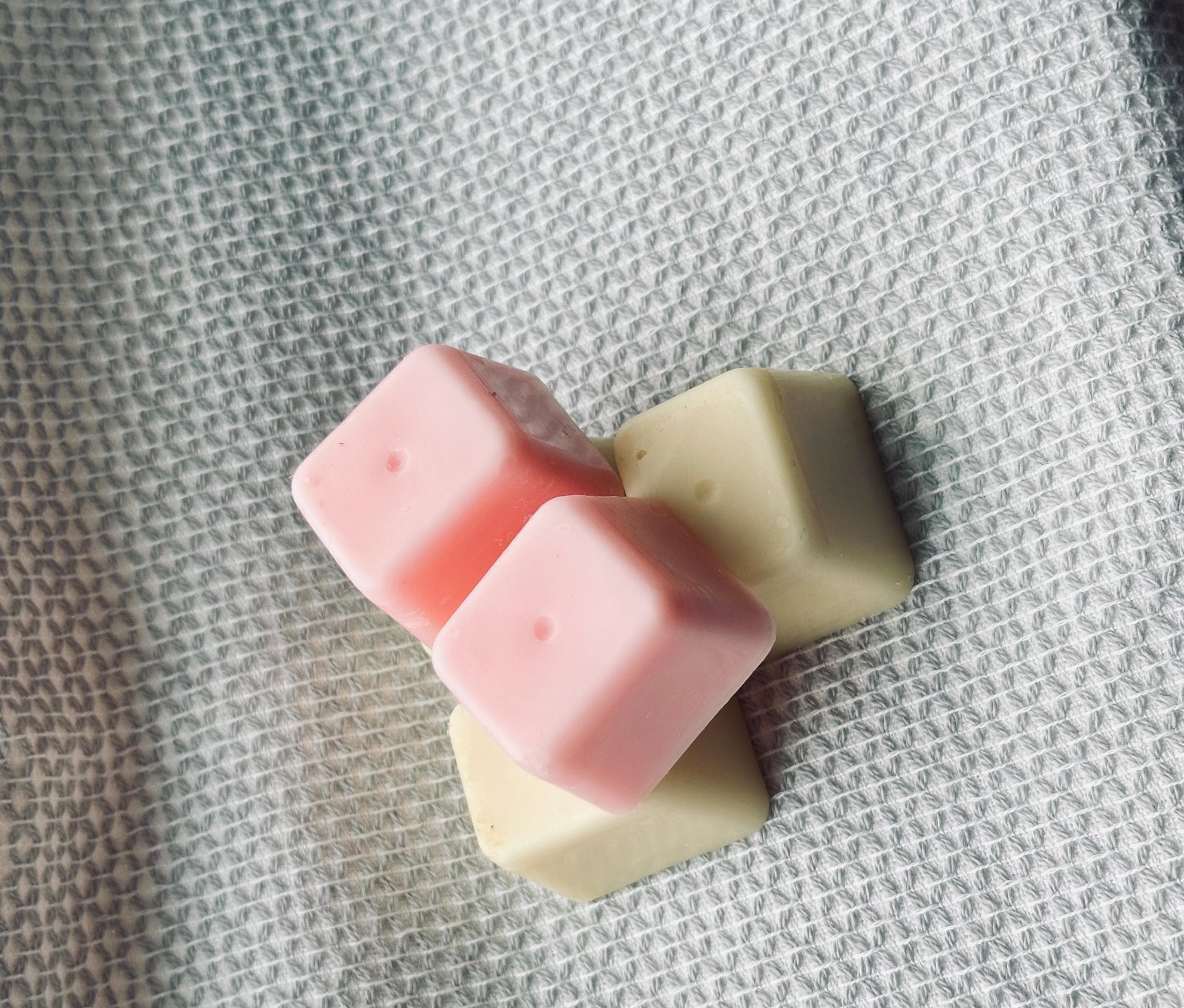 Soy Cube Candles Set – Blush & Ivory Aesthetic Gift, Handmade Home Decor , Valentine Gift - image 5