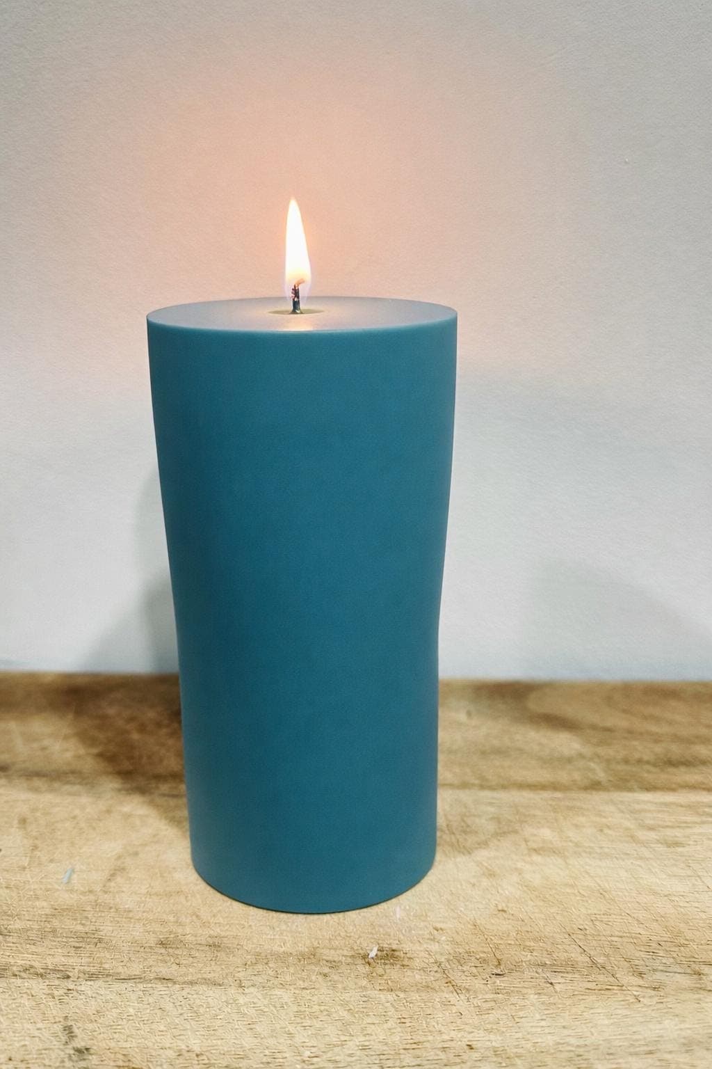 Modern Teal Candle | Soy Wax Pillar | Minimalist Home Decor | Elegant Gift Idea - image 5
