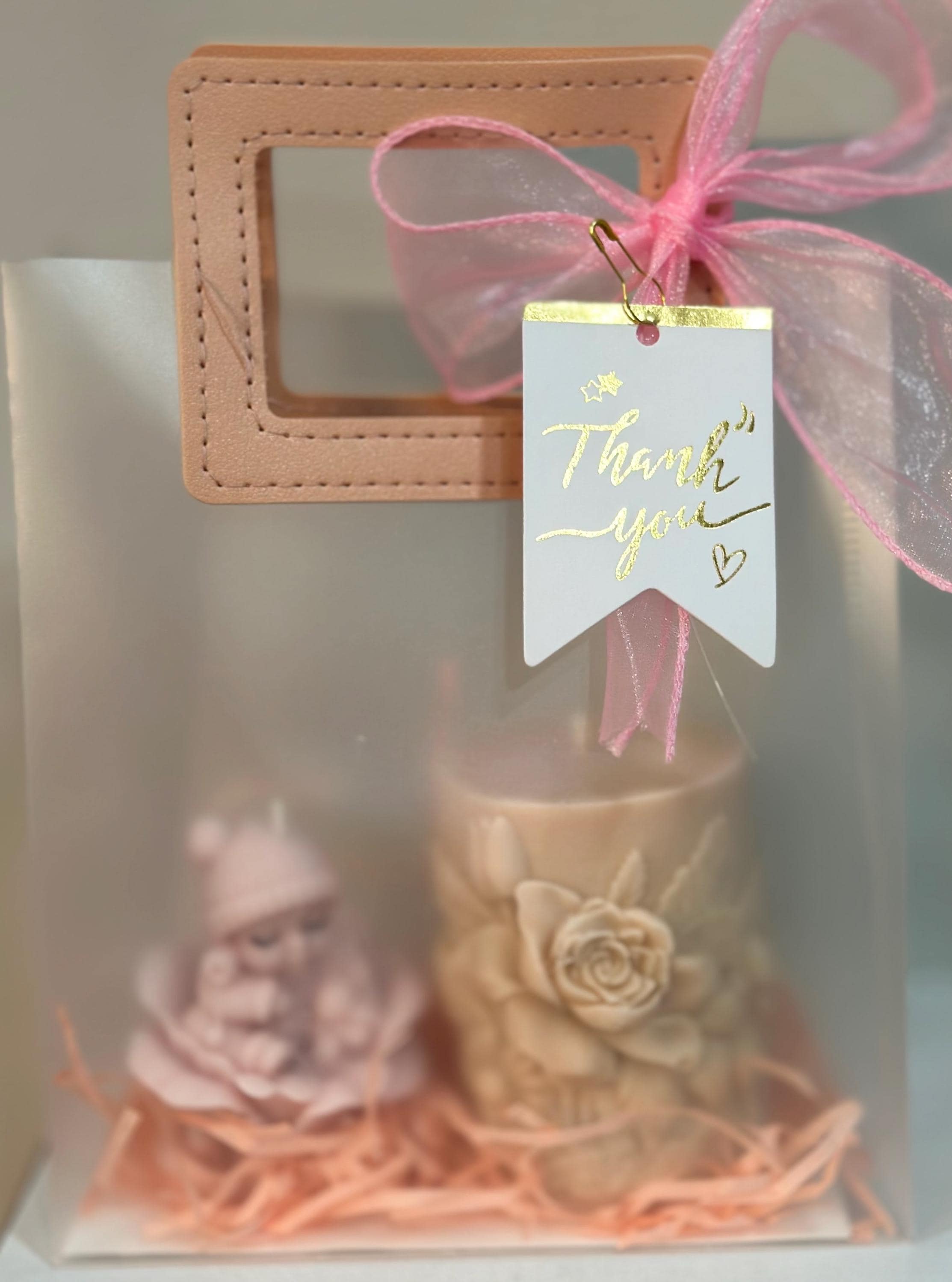 Newborn Candle Gift Set | Angel & Baby Candles | Baby Shower Favor | Baptism Gift | Handmade Soy - image 5