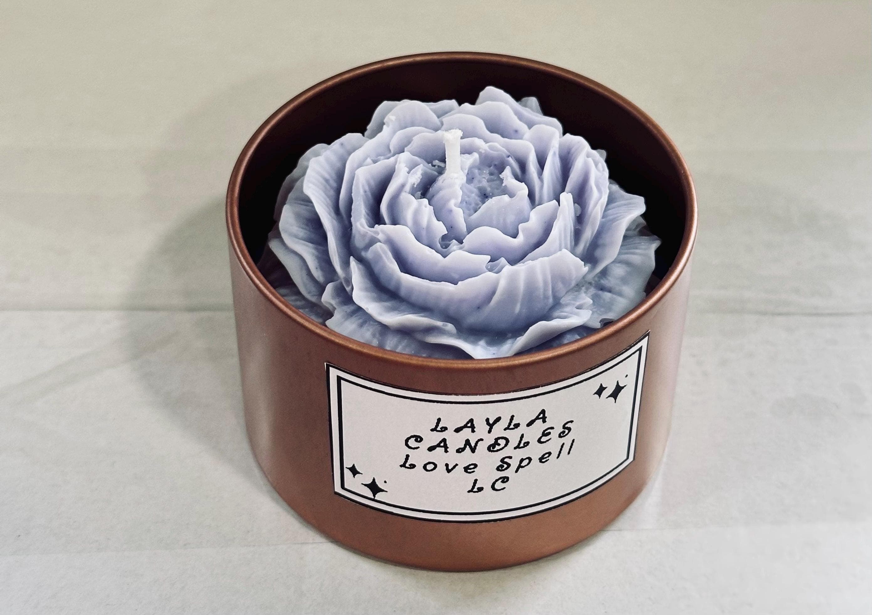 Peony Flower Jar Candle | Handmade Soy Wax | Floral Candle | Romantic Gift | Home Decor - image 3