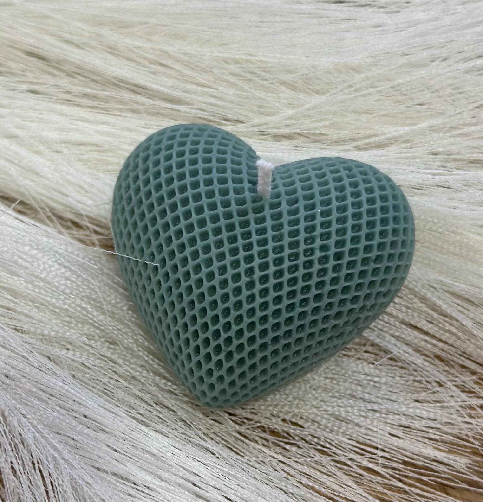 Heart Shaped Candle | Handmade Soy Wax | Romantic Gift | Aesthetic Decor | Textured Candle - image 3