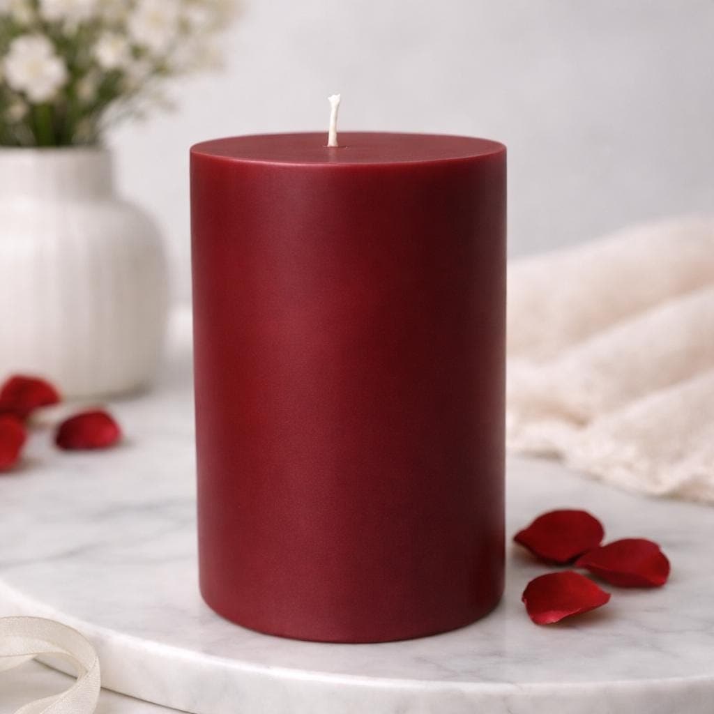 Modern Teal Candle | Soy Wax Pillar | Minimalist Home Decor | Elegant Gift Idea