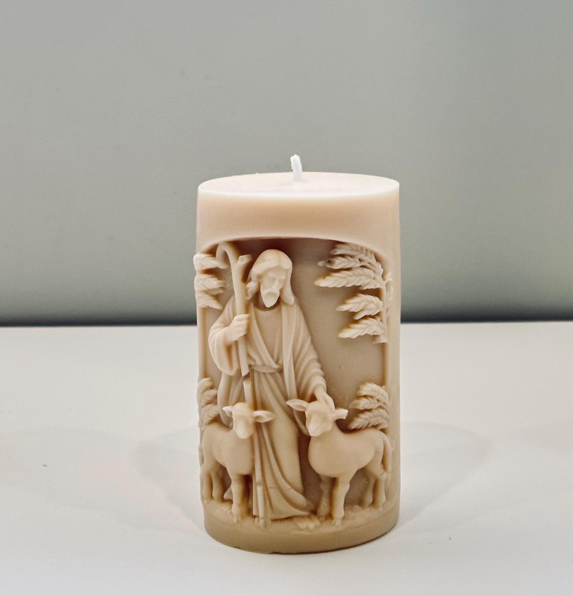 Jesus  Candle  | Catholic Prayer Candle | Religious Home Decor | Catholic Gift - image 4