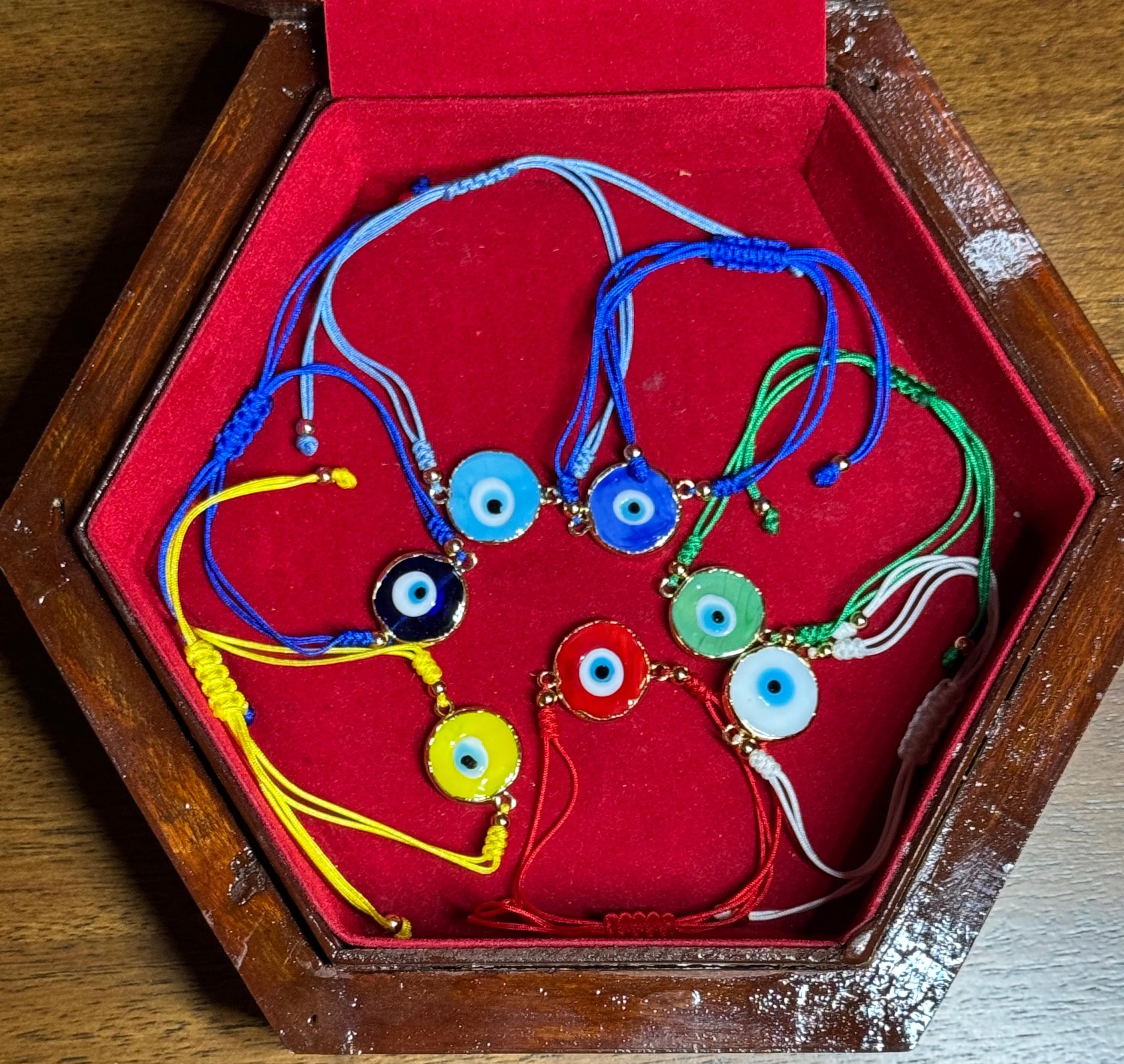Evil Eye Charm String Bracelet - image 3